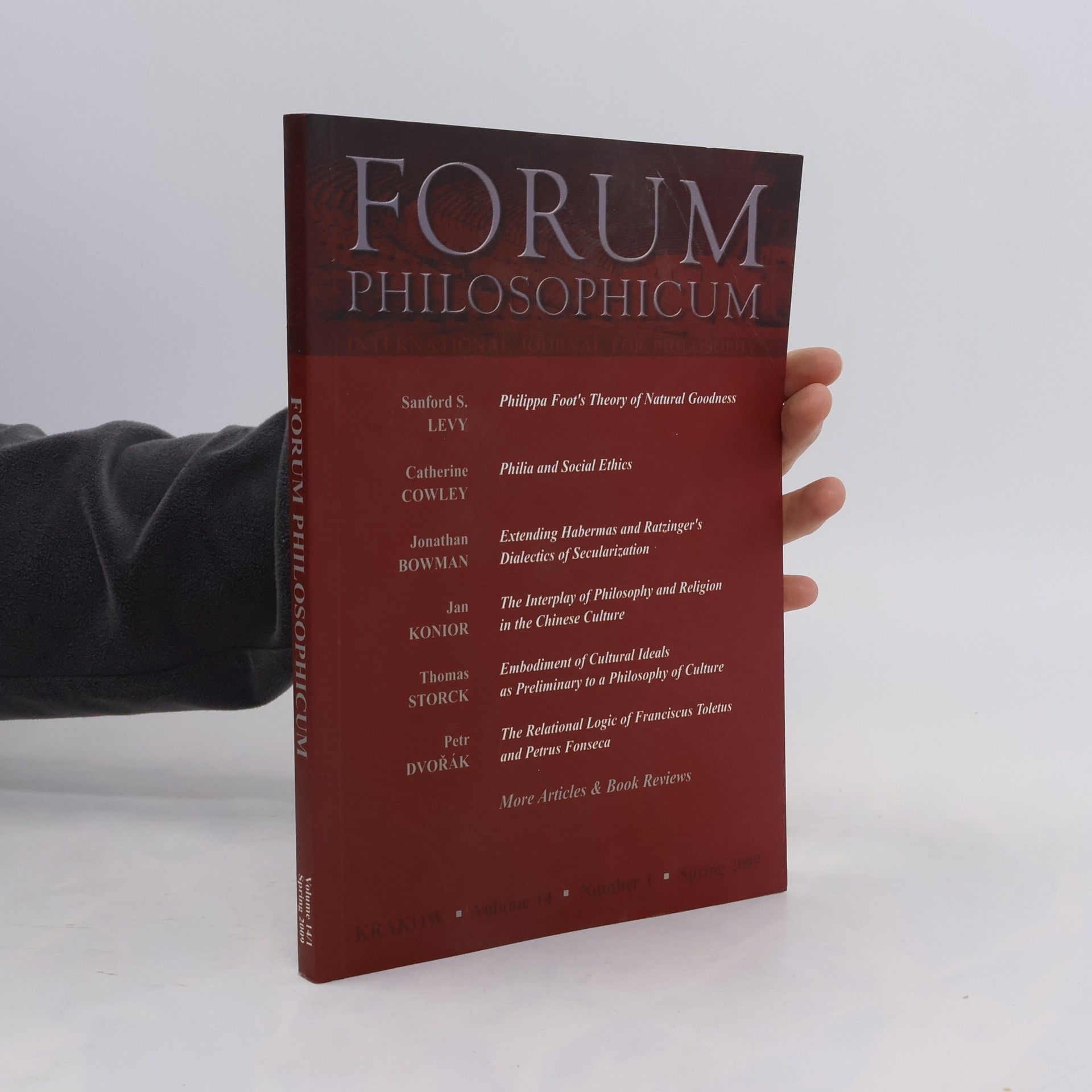 Kolektiv autorů Forum Philosophicum. volume 14, number 1