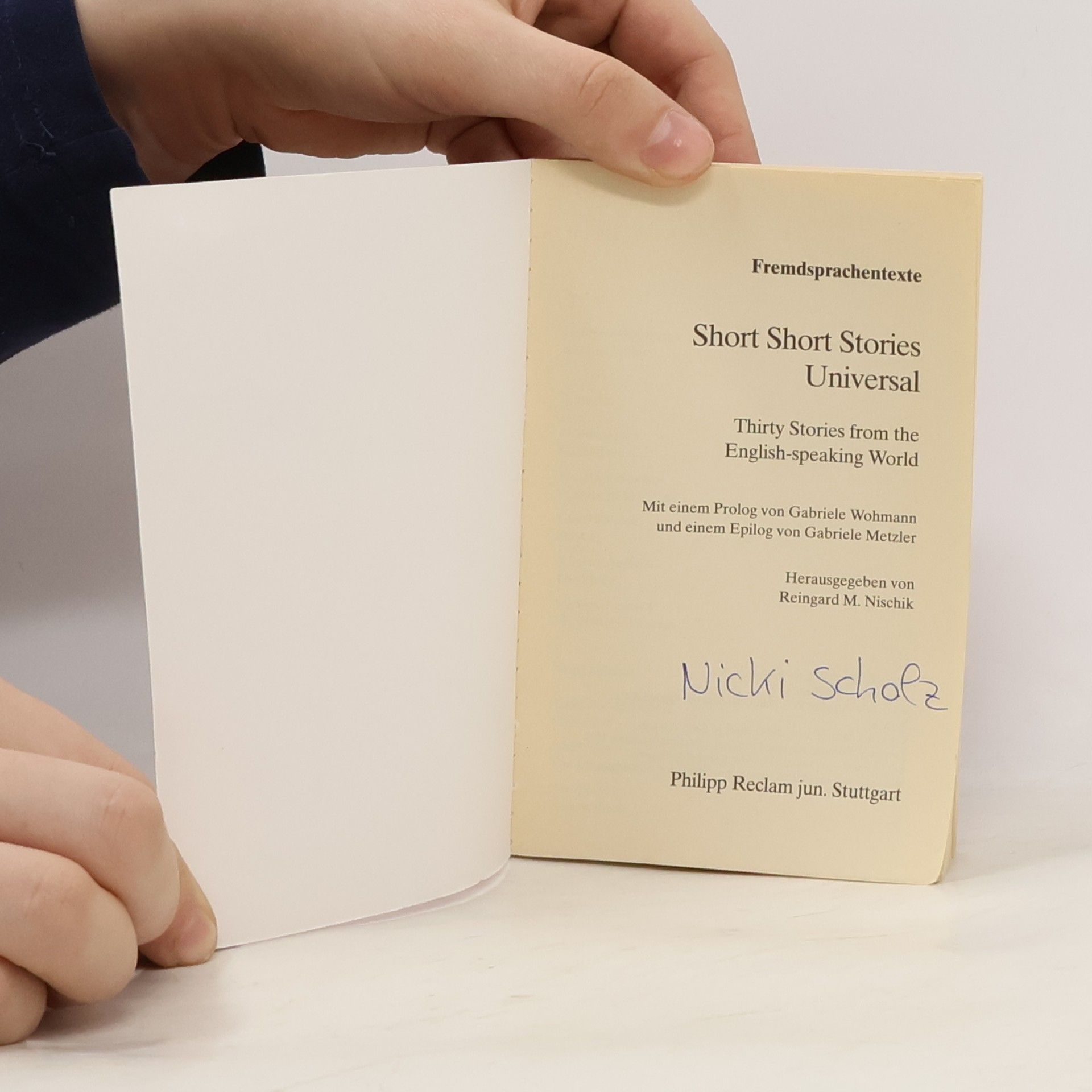 Reingard M. Nischik Short short stories universal