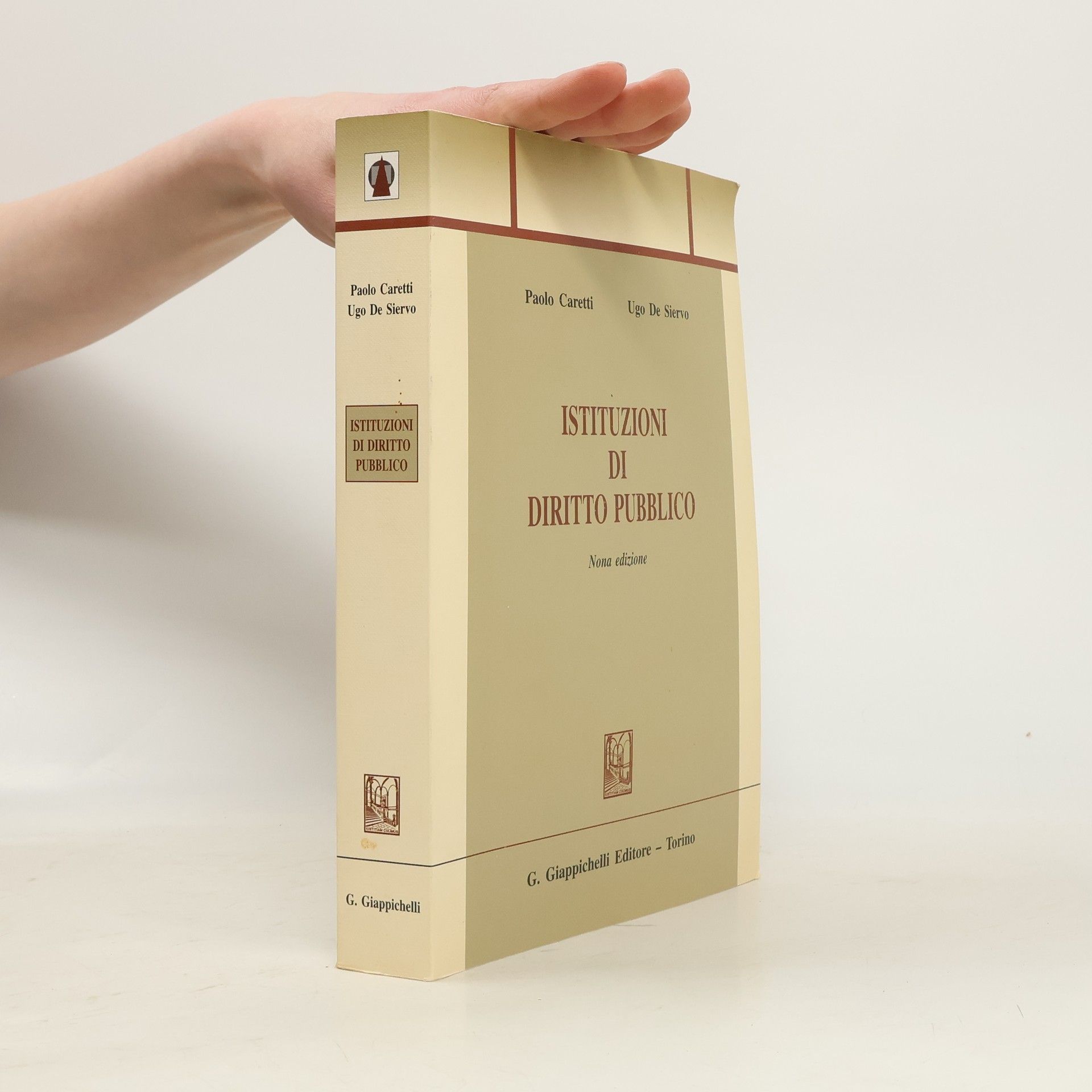 Paolo Caretti Trittico giuridico. Sez. manuali: Istituzioni di diritto pubblico
