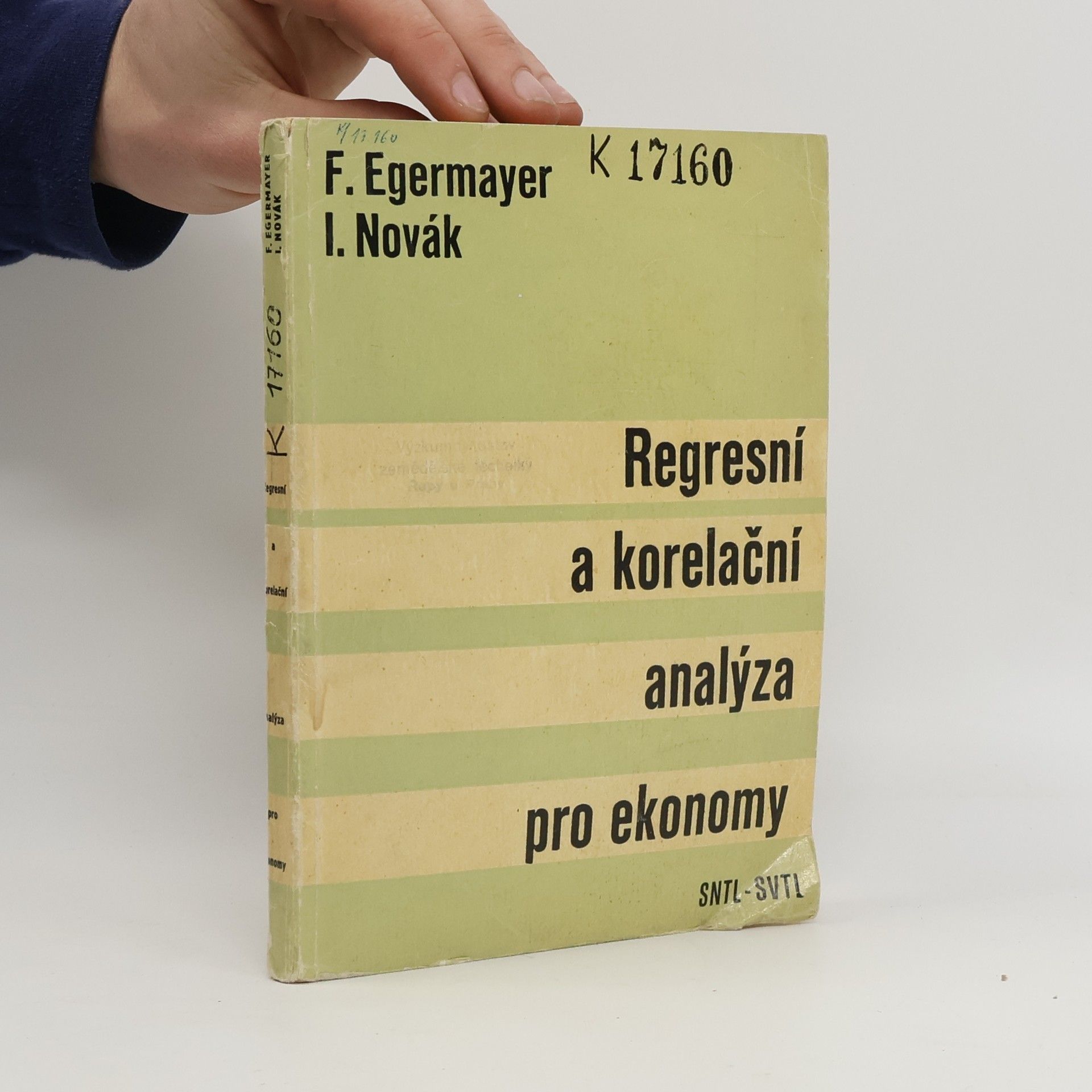 František Egermayer Regresní a korelační analýza pro ekonomy