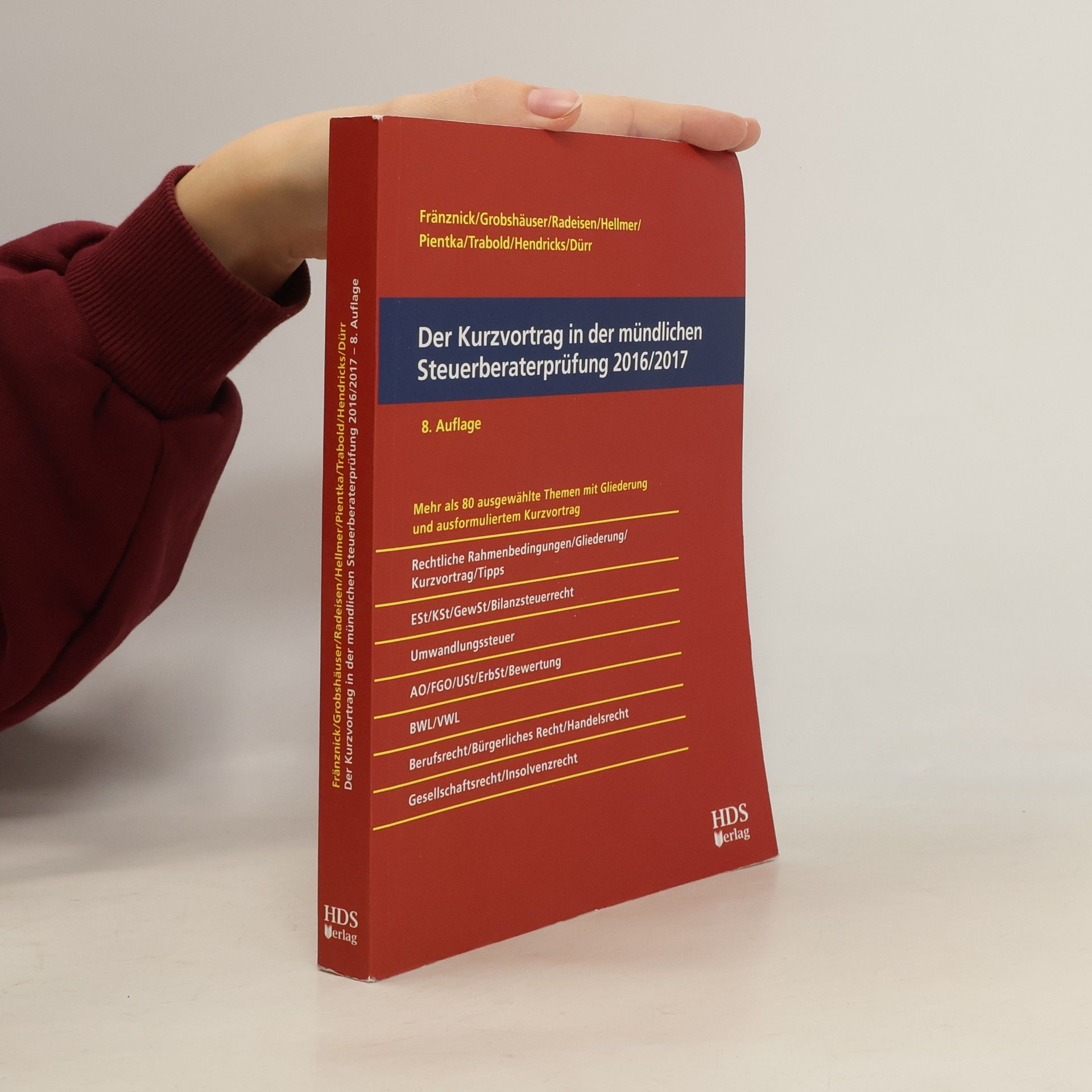 Der Kurzvortrag in der mündlichen Steuerberaterprüfung 2016/2017