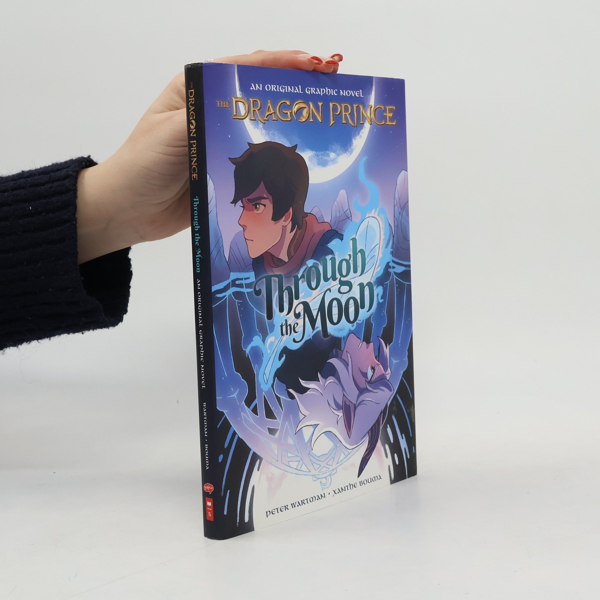 Peter Wartman Through the Moon: A Graphic Novel (the Dragon Prince Graphic Novel #1)
