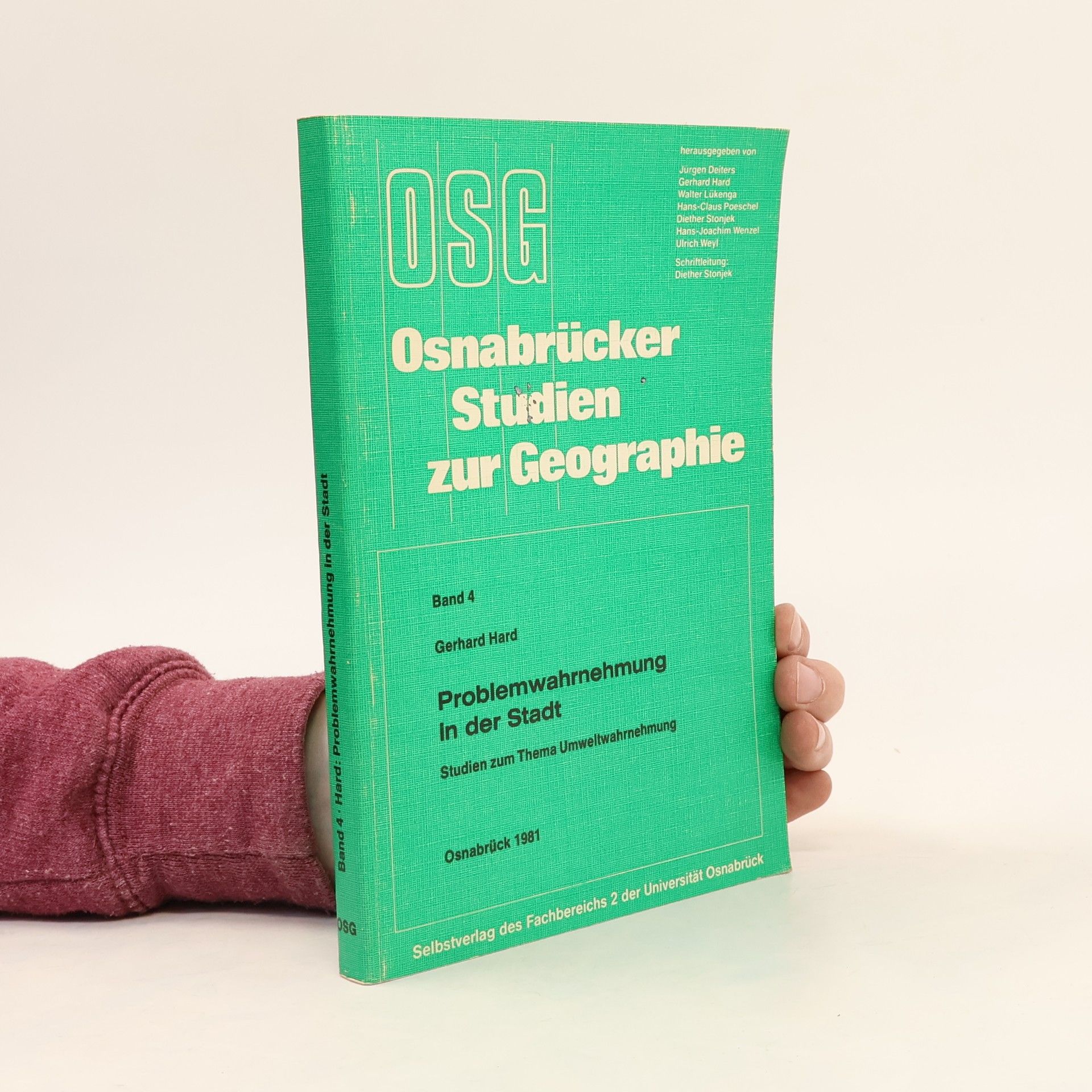 Osnabrücker Studien zur Geographie - 4: Problemwahrnehmung in der Stadt