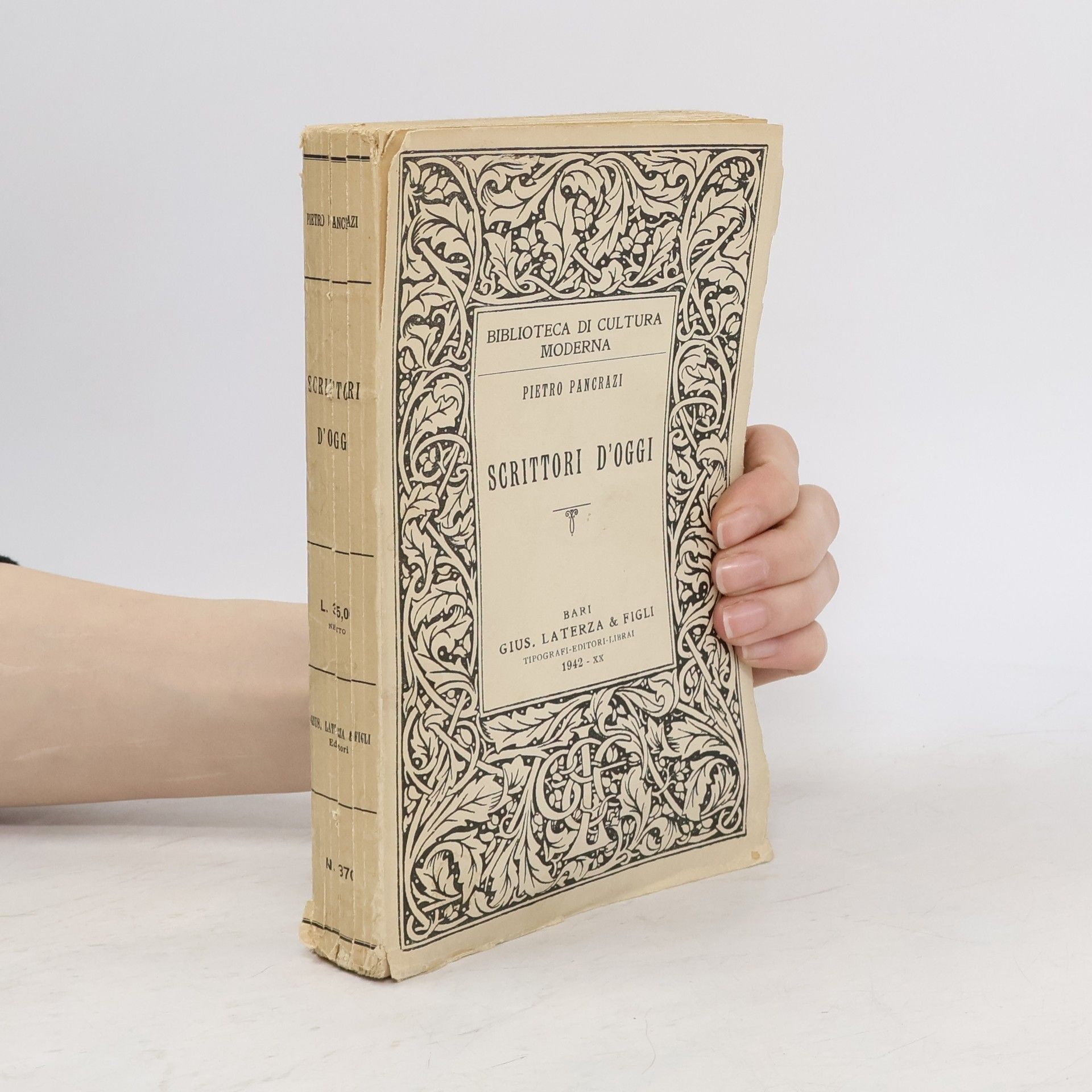 Pietro Pancrazi Scrittori d'oggi