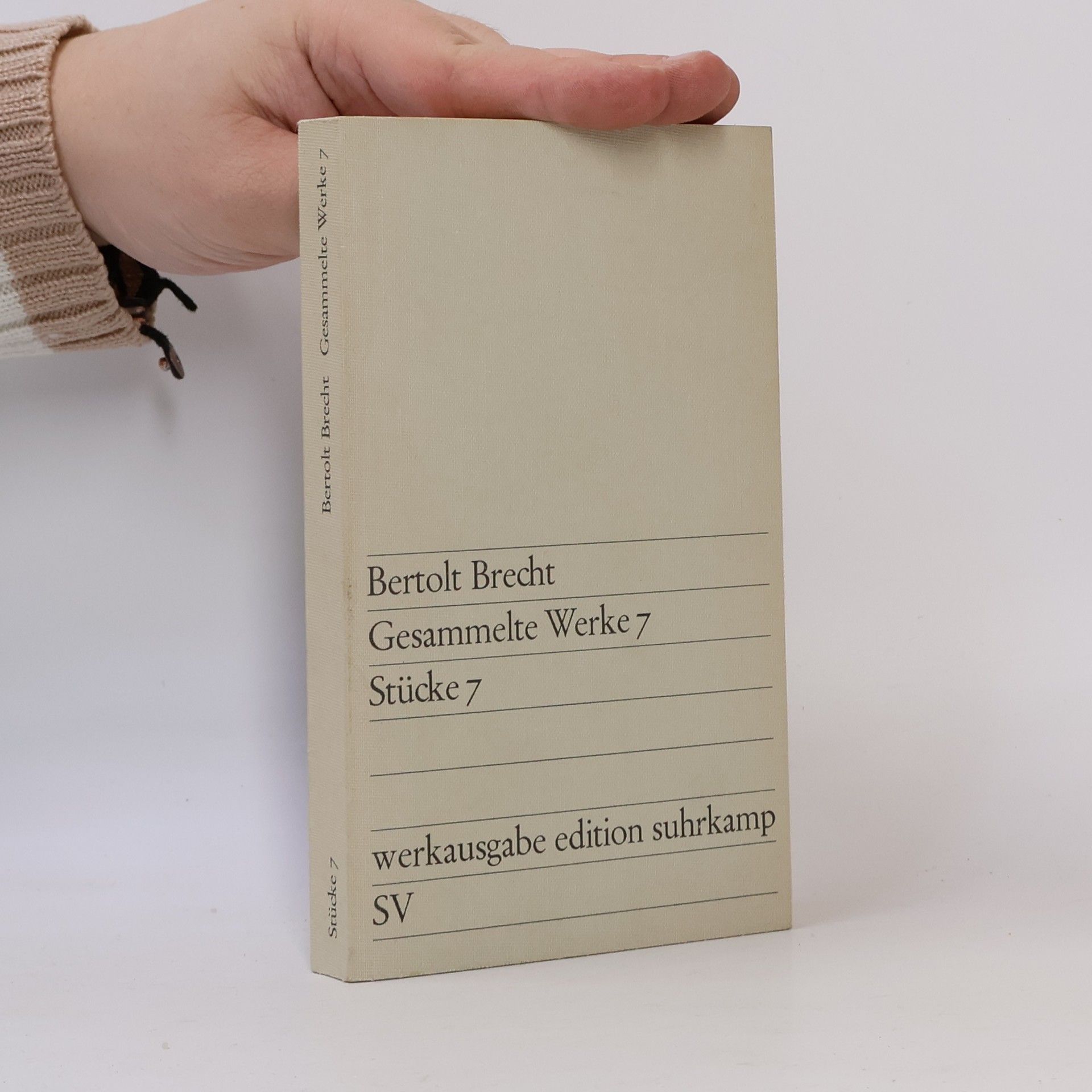 Bertolt Brecht Gesammelte Werke 7. Stücke 7