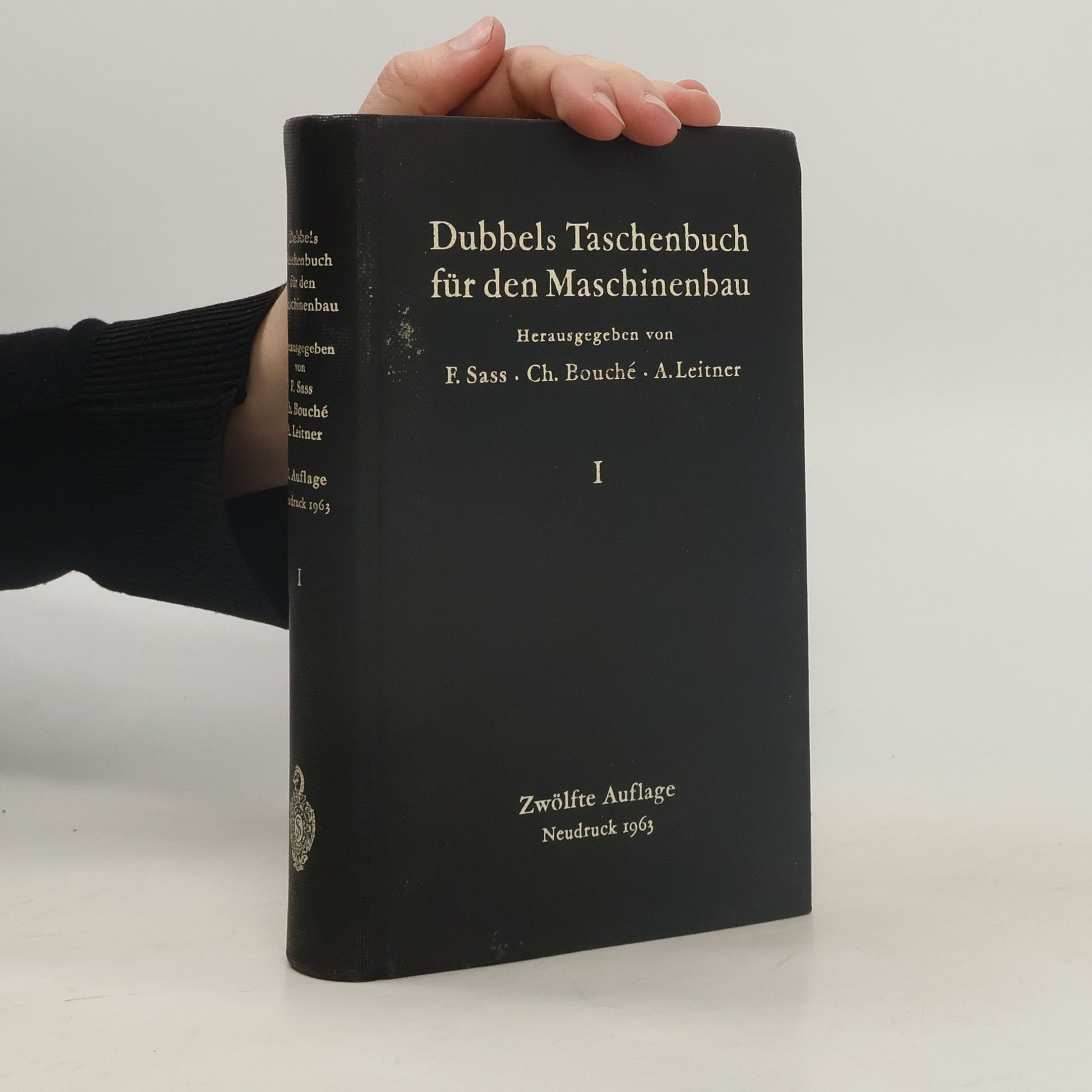 Various authors Dubbels Taschenbuch für den Maschinenbau I