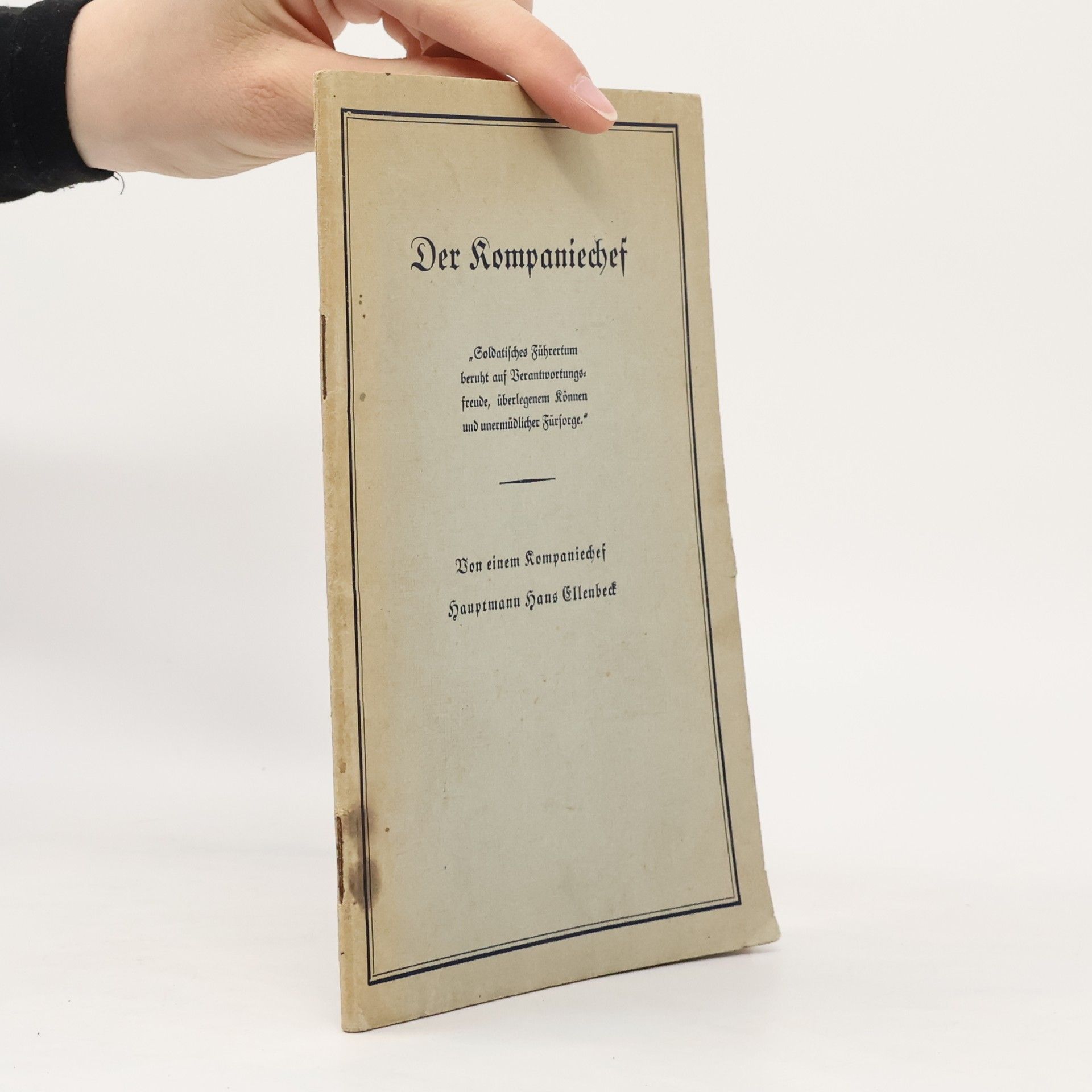 Hans Ellenbeck Der Kompaniechef