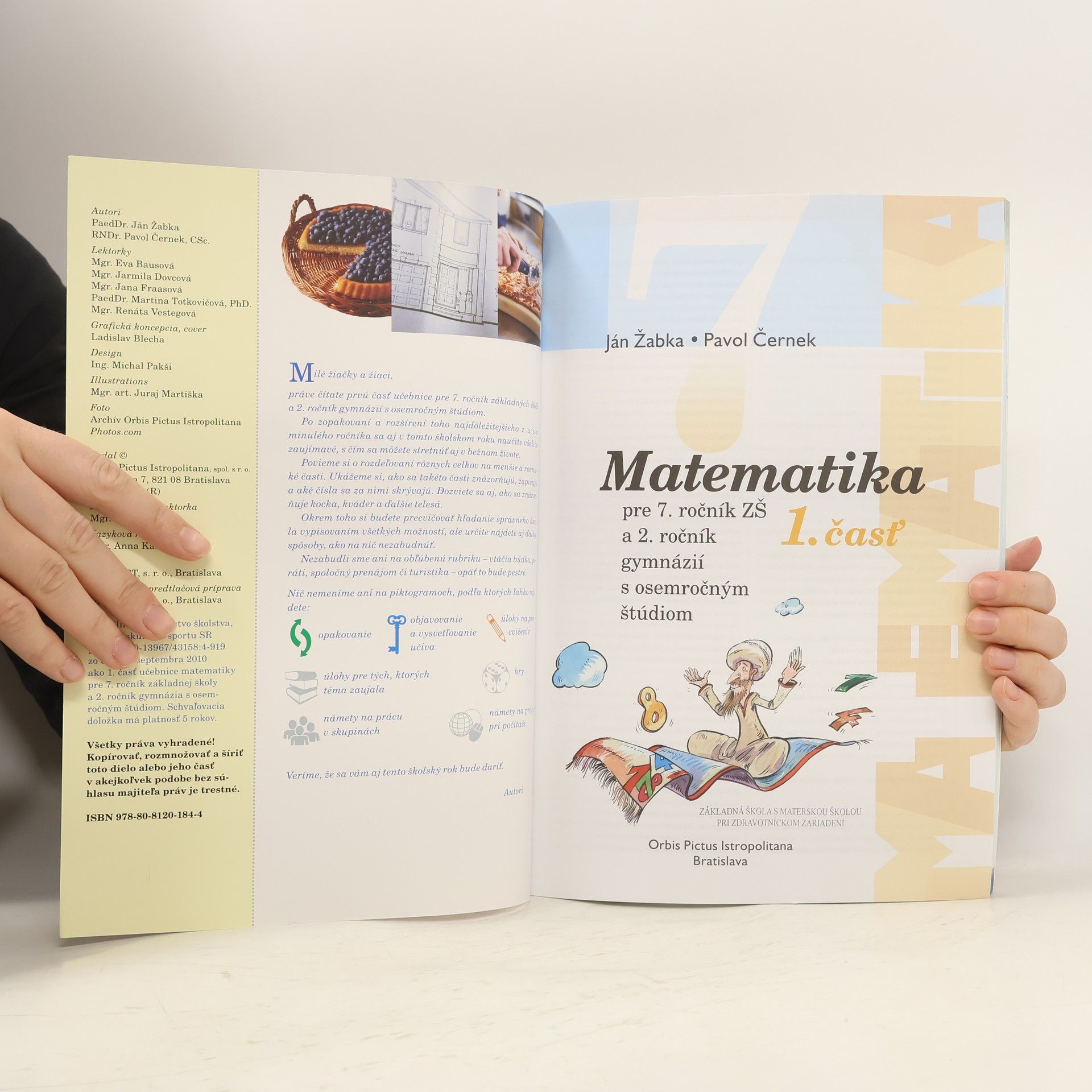 Pavol Černek Matematika pre 7. ročník ZŠ a 2. ročník gymnázií s osemročným štúdiom - 1. časť