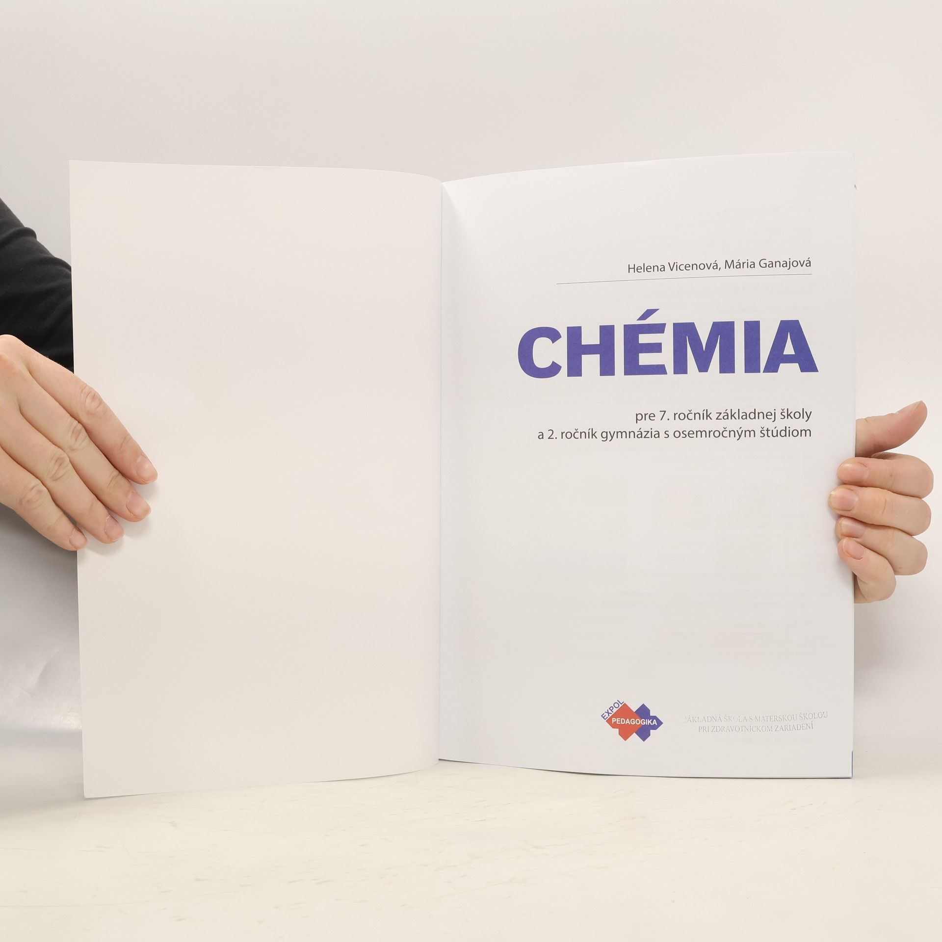 Helena Vicenová Chémia pre 7. ročník základnej školy a 2. ročník gymnázia s osemročným štúdiom