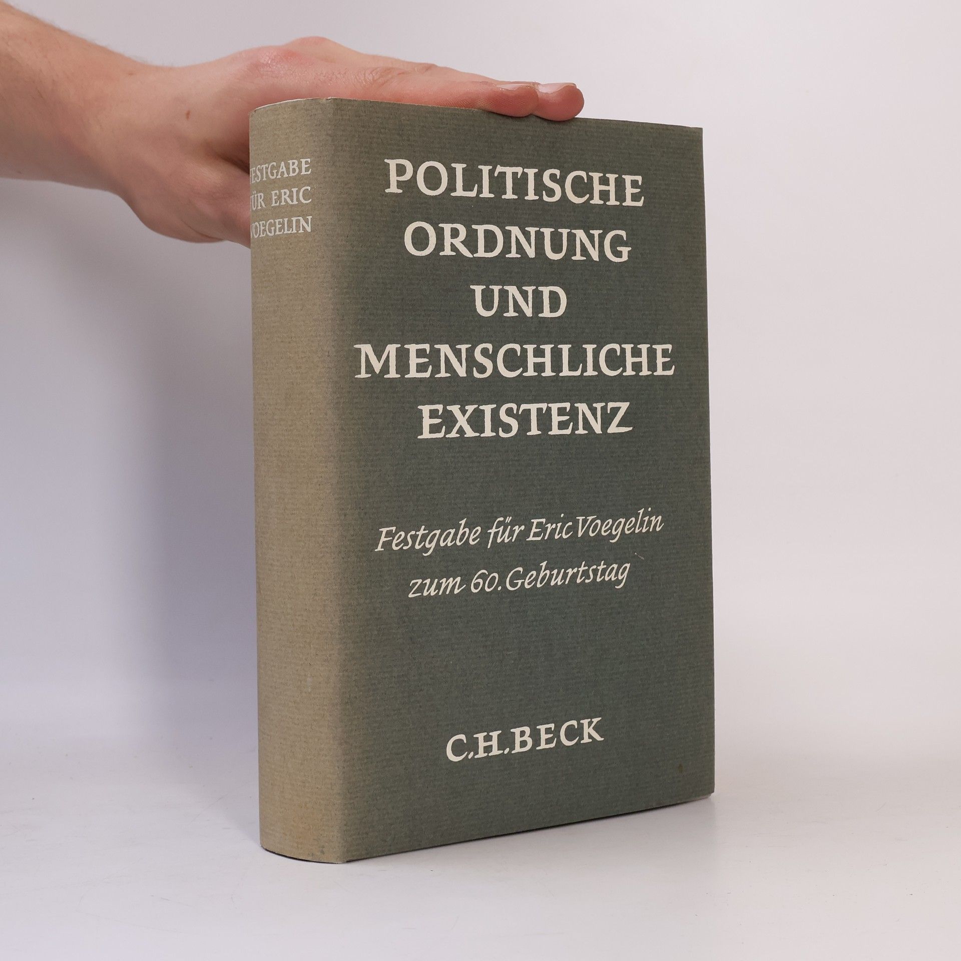 Alois Dempf Politische Ordnung und menschliche Existenz