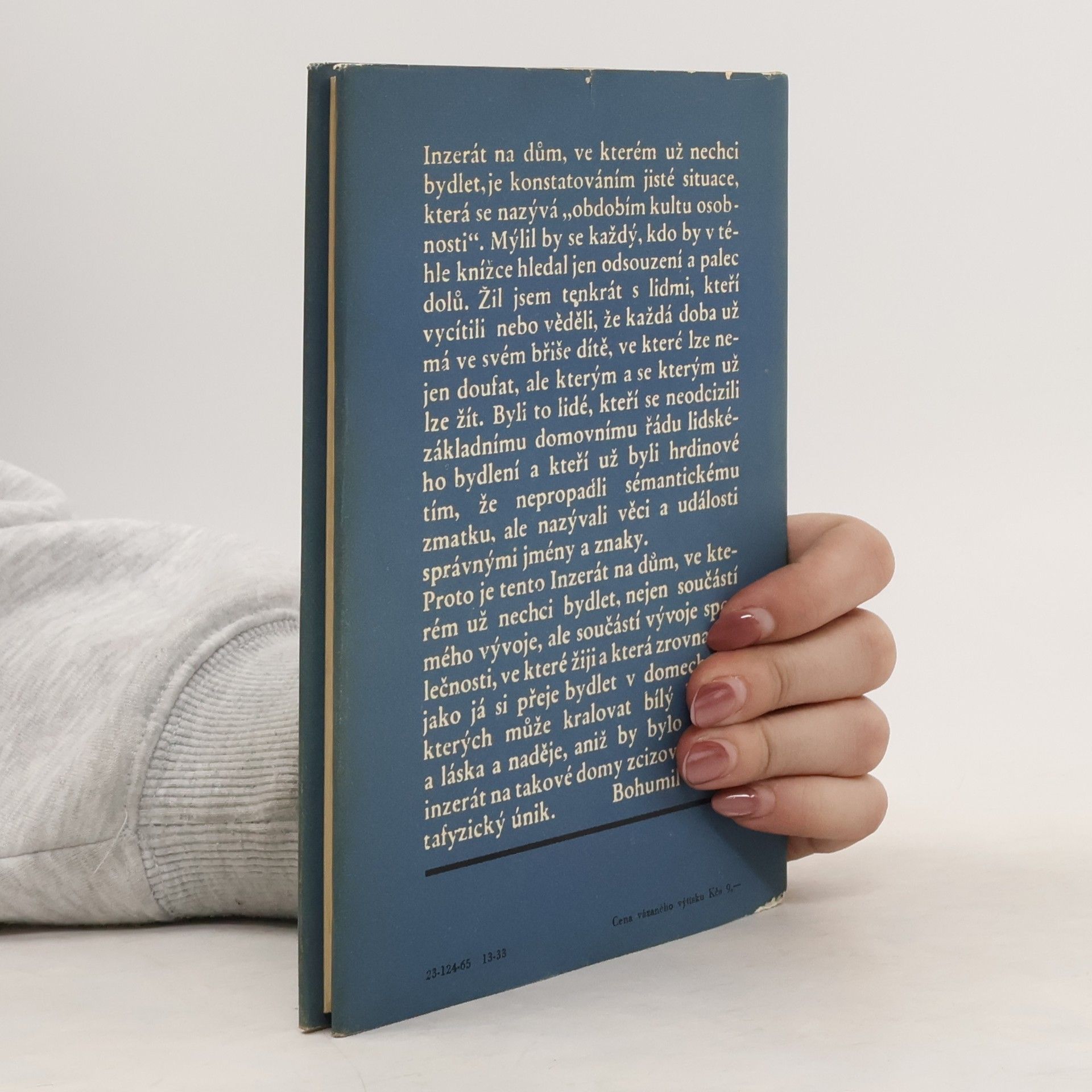 Bohumil Hrabal Inzerát na dům, ve kterém už nechci bydlet