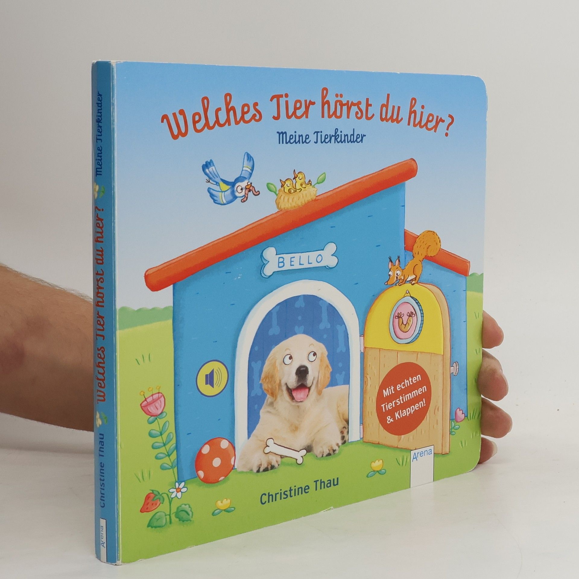 Welches Tier hörst du hier? Meine Tierkinder: Mit echten Tierstimmen & Klappen!