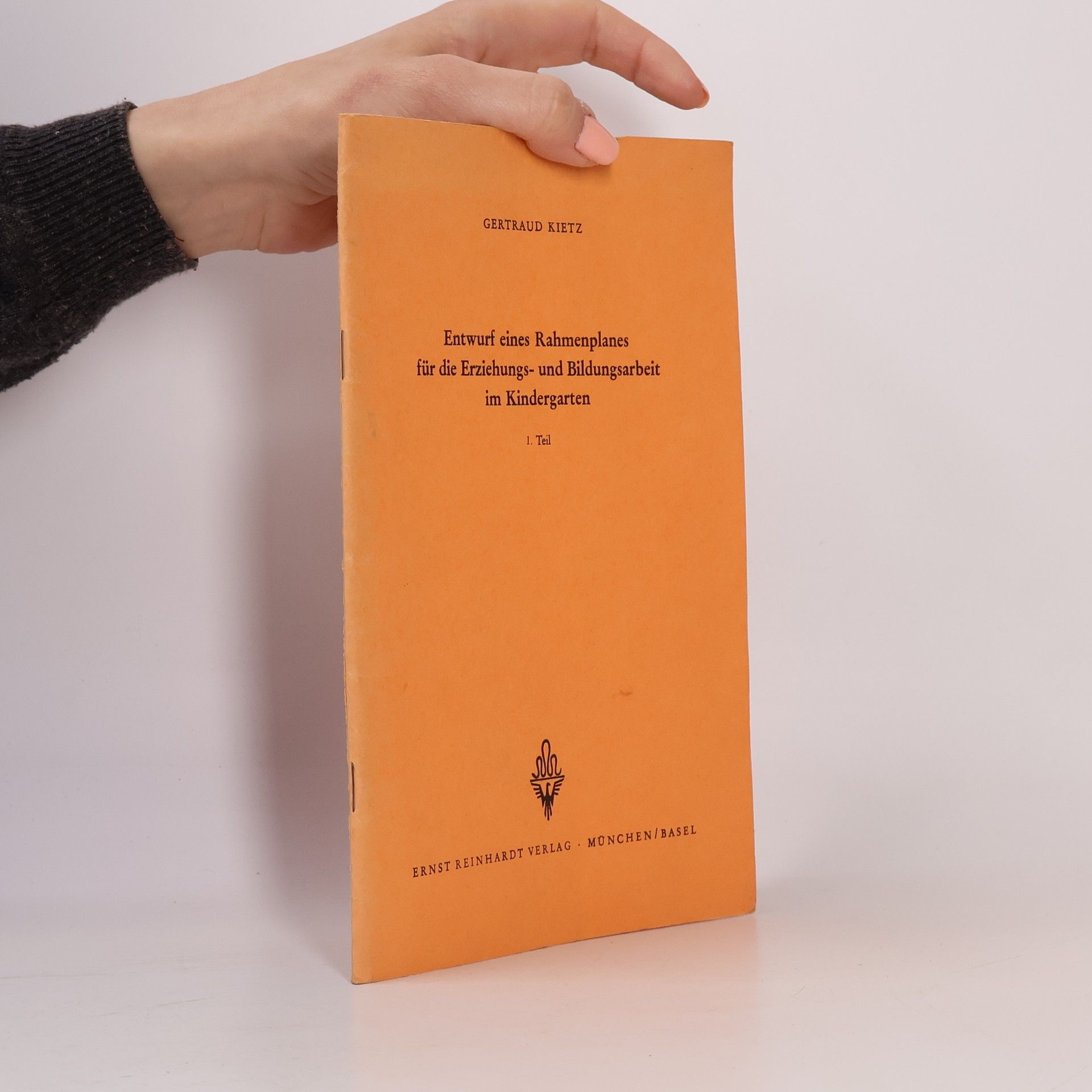 Entwurf eines Rahmenplanes für die Erziehungs- und Bildungsarbeit im Kindergarten
