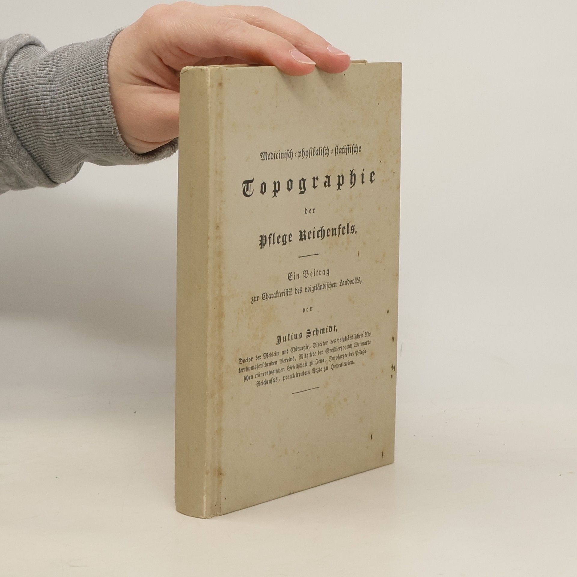 Julius Schmidt Medicinisch-physikalisch-statistische Topographie der Pflege Reichenfels