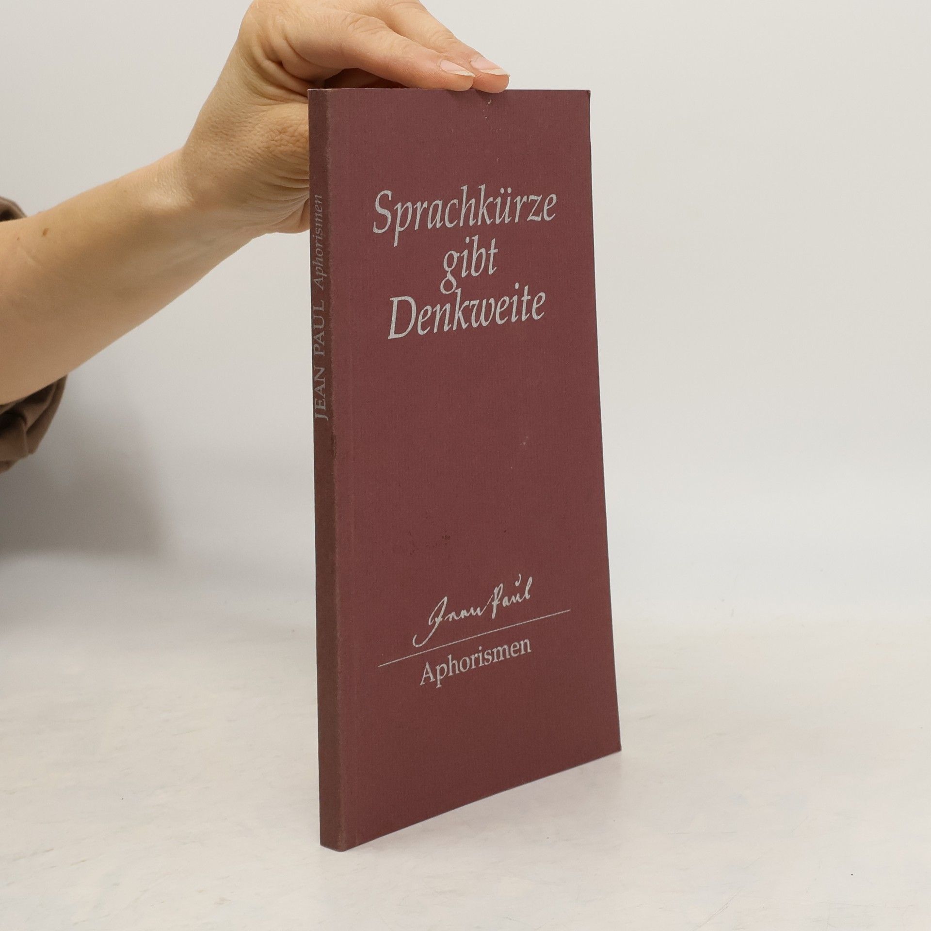 Jean Paul Sprachkürze gibt Denkweite
