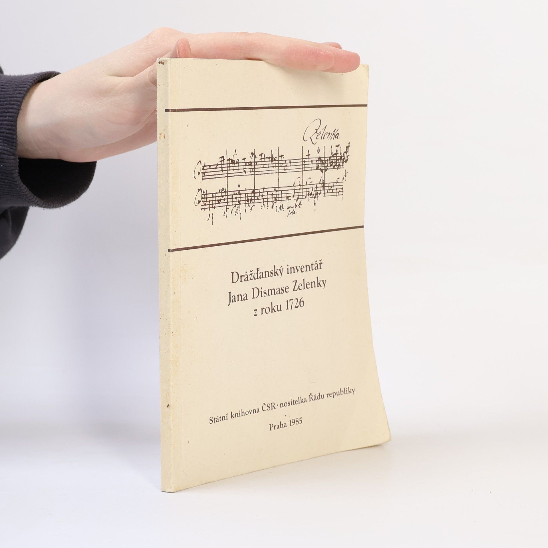 Jaroslav Bužga Drážďanský invetář Jana Dimase Zelenky z roku 1726