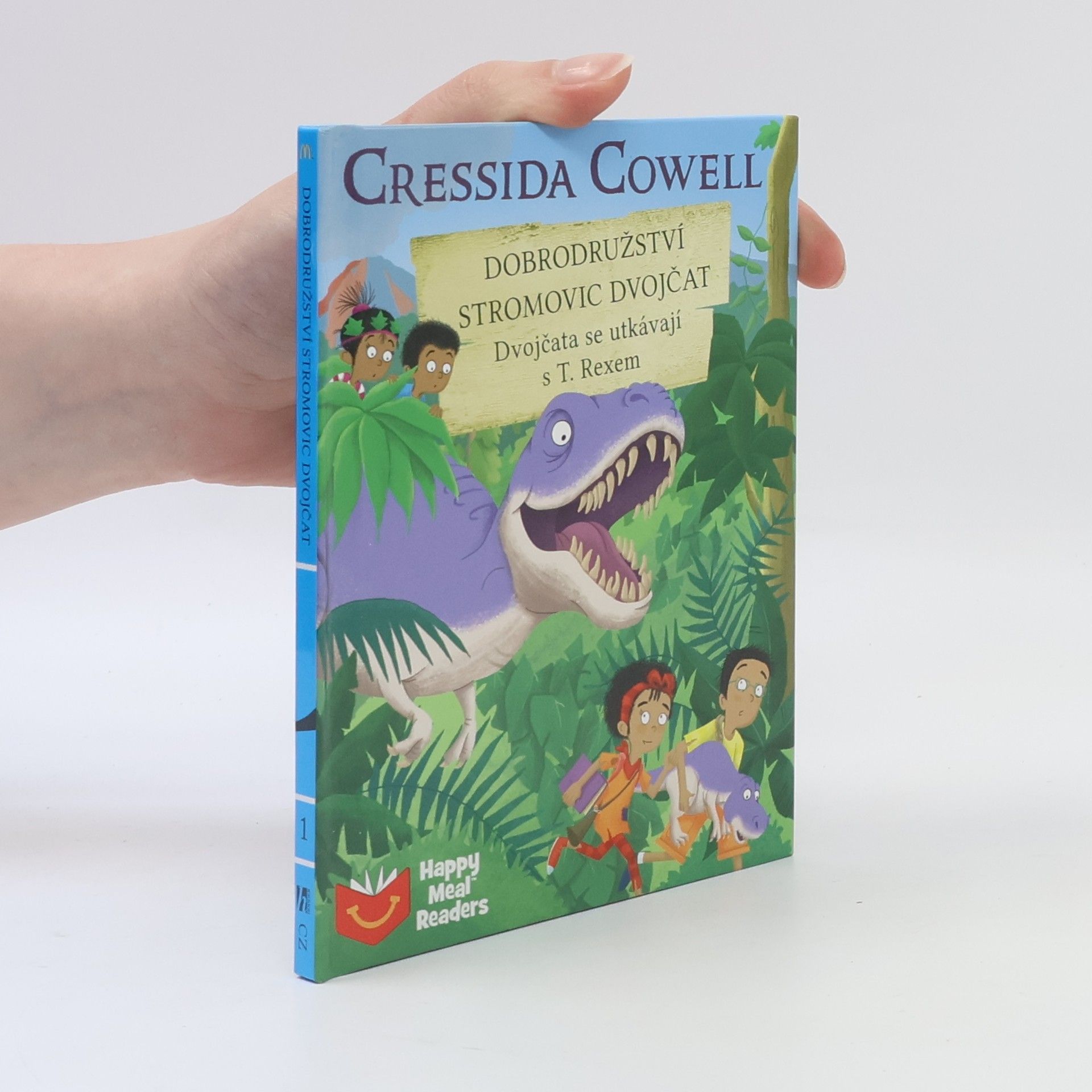 Cressida Cowell Dobrodružství Stromovic dvojčat. Dvojčata se utkávají s T. Rexem