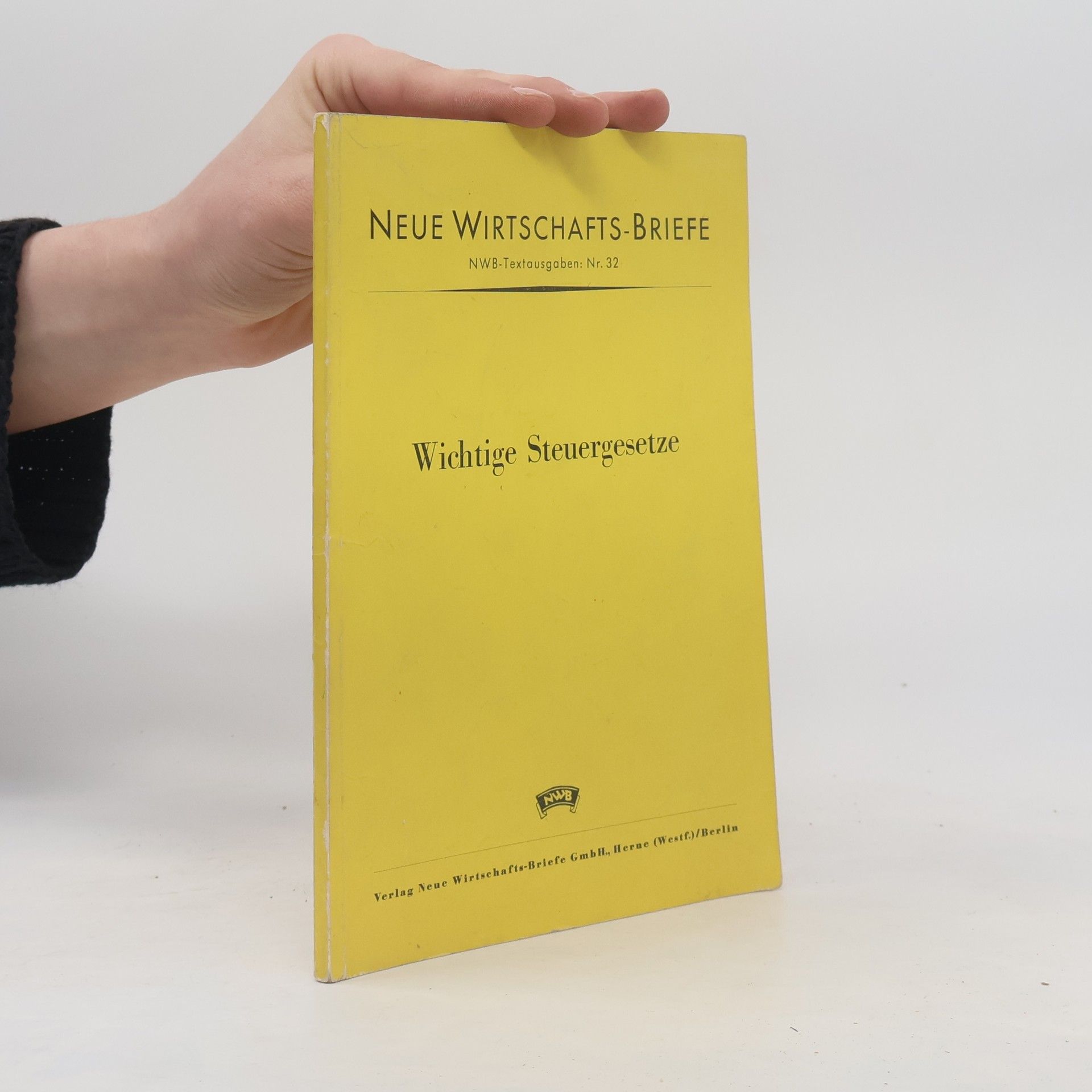 Various authors Wichtige Steuergesetze