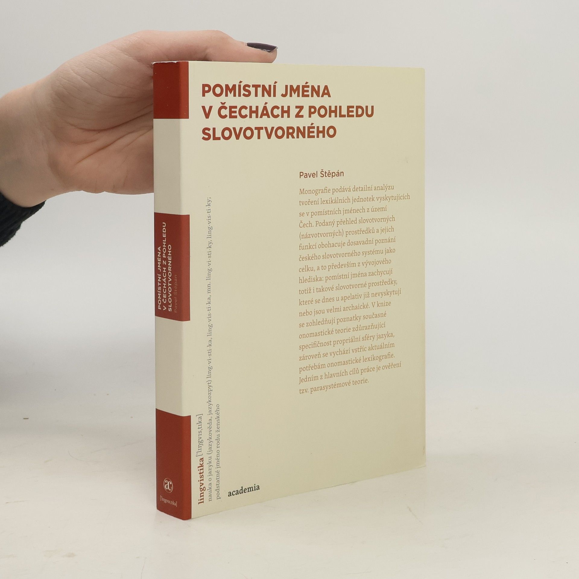 Pavel Štěpán Pomístní jména v Čechách z pohledu slovotvorného