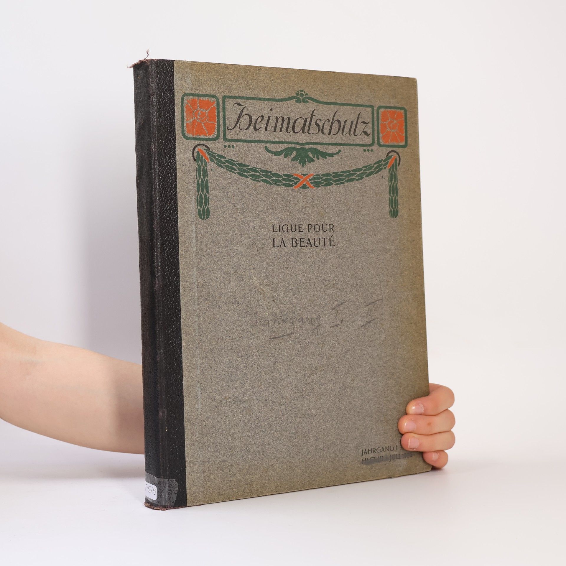 AA.VV. Le Heimatschutz, une ligue pour la beauté. Jahrgang I