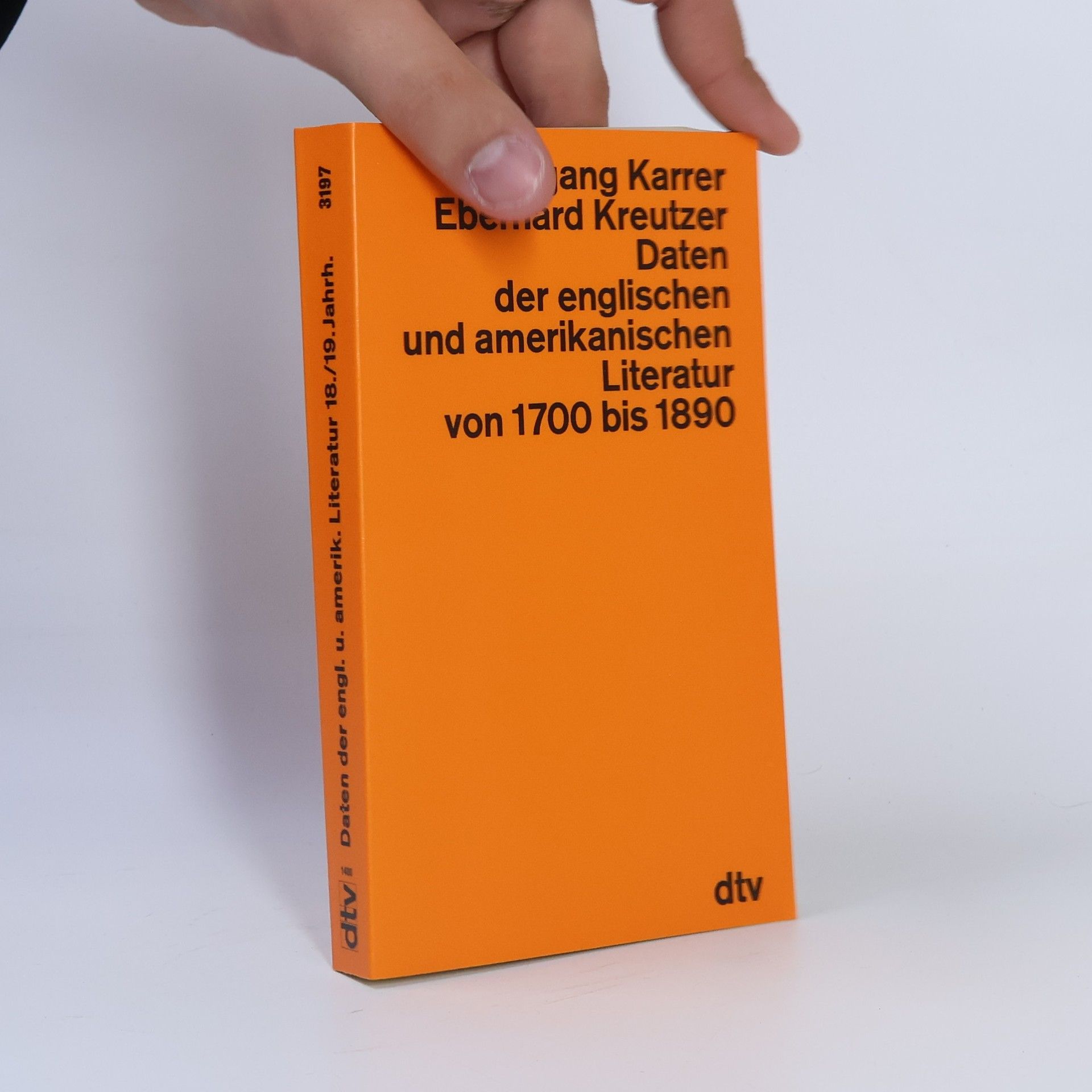 Daten der englischen und amerikanischen Literatur von 1700 bis 1890