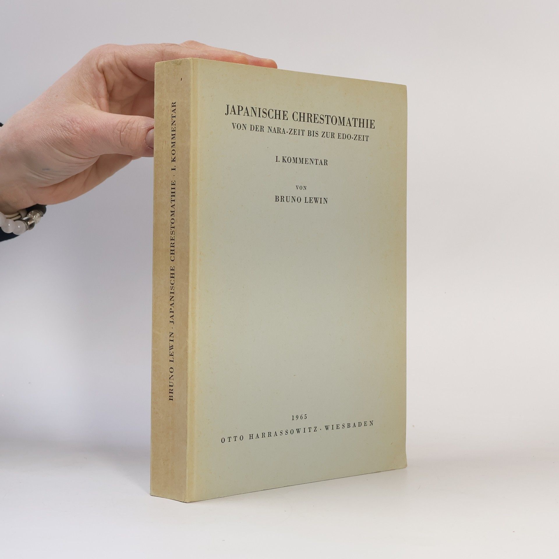 Bruno Lewin Japanische Chrestomathie von der Nara-Zeit bis zur Edo-Zeit