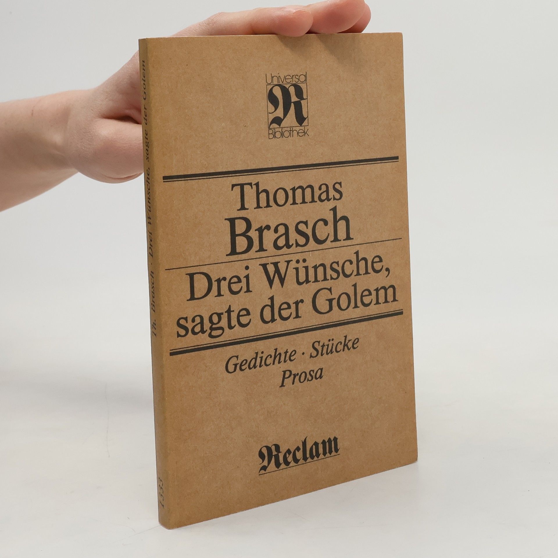 Thomas Brasch Reclams Universal-Bibliothek - 1333: Drei Wünsche, sagte der Golem
