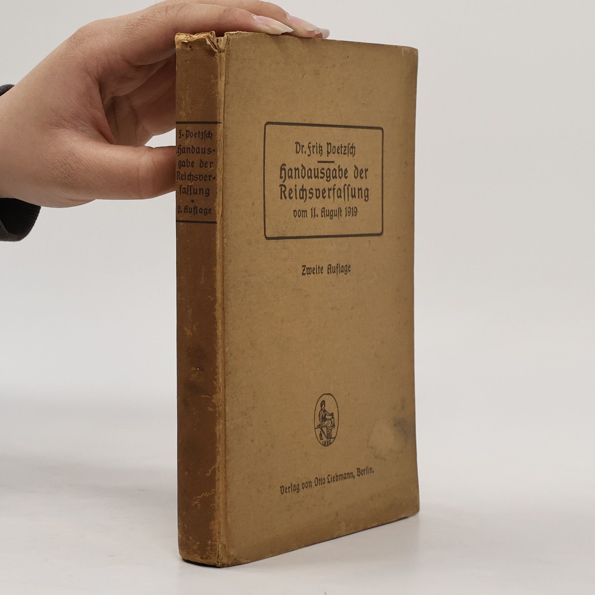 Fritz Poetzsch Handausgabe der Reichsverfassung