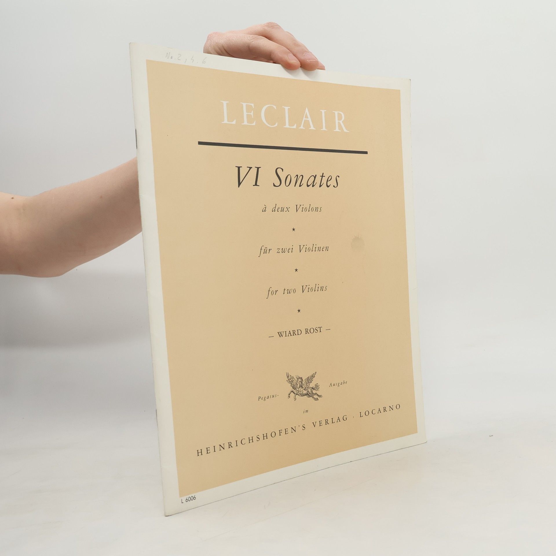 Jean Marie Leclair Leclair VI Sonates