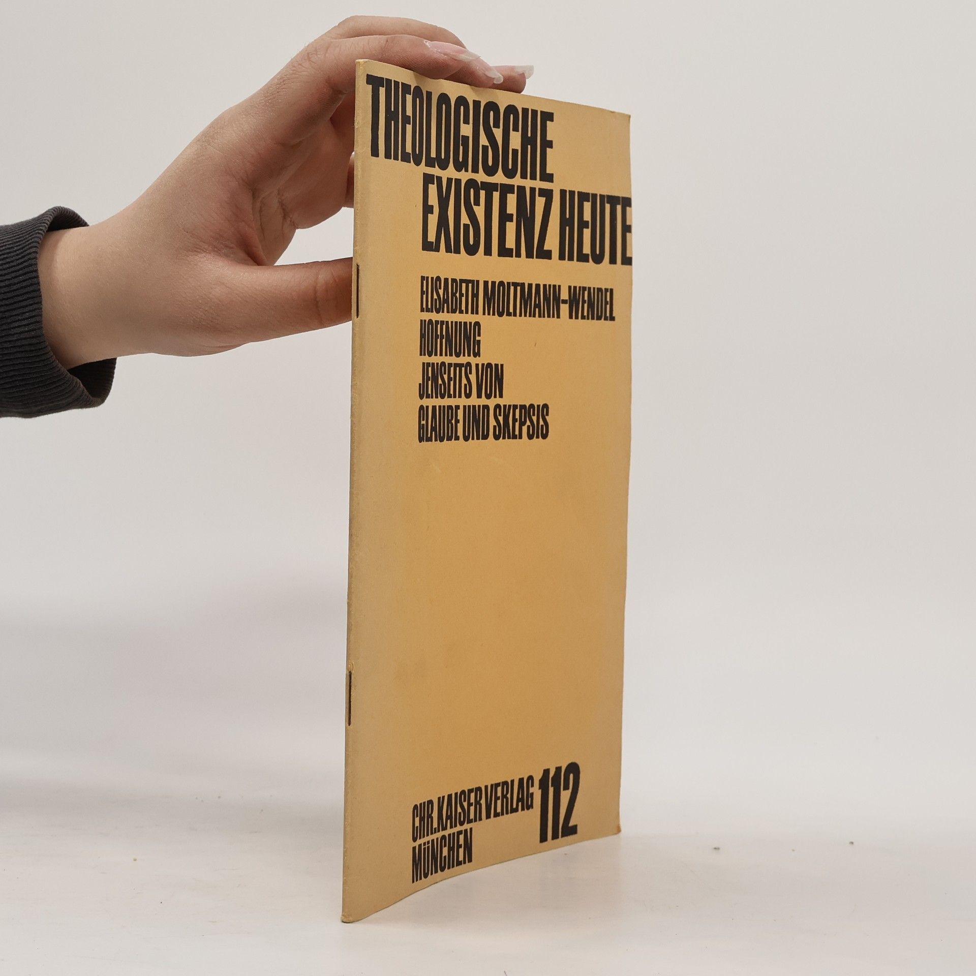 Elisabeth Moltmann Wendel Theologische Existenz Heute