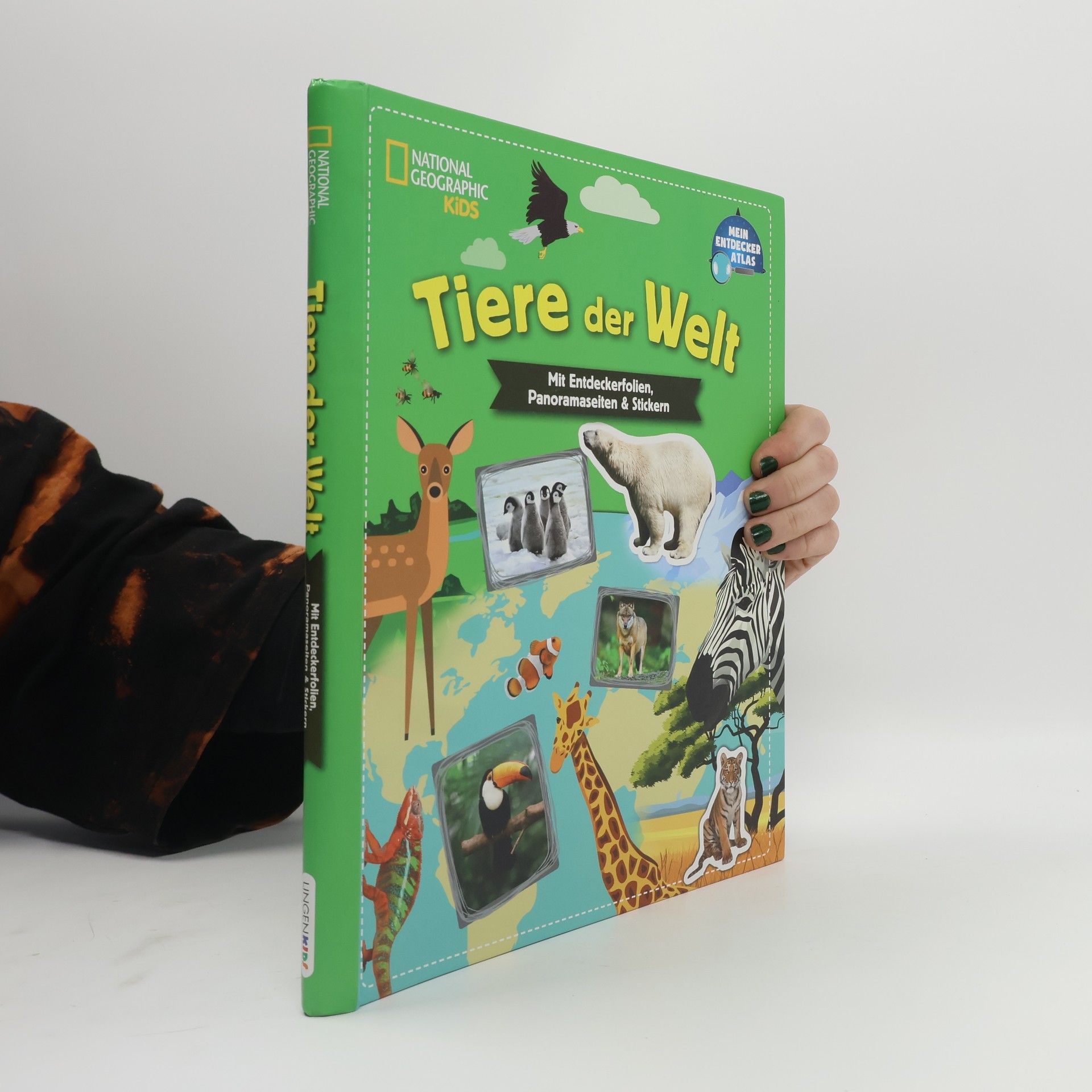 Collectif d'auteurs Tiere der Welt: Mit Entdeckerfolien, Panoramaseiten & Stickern