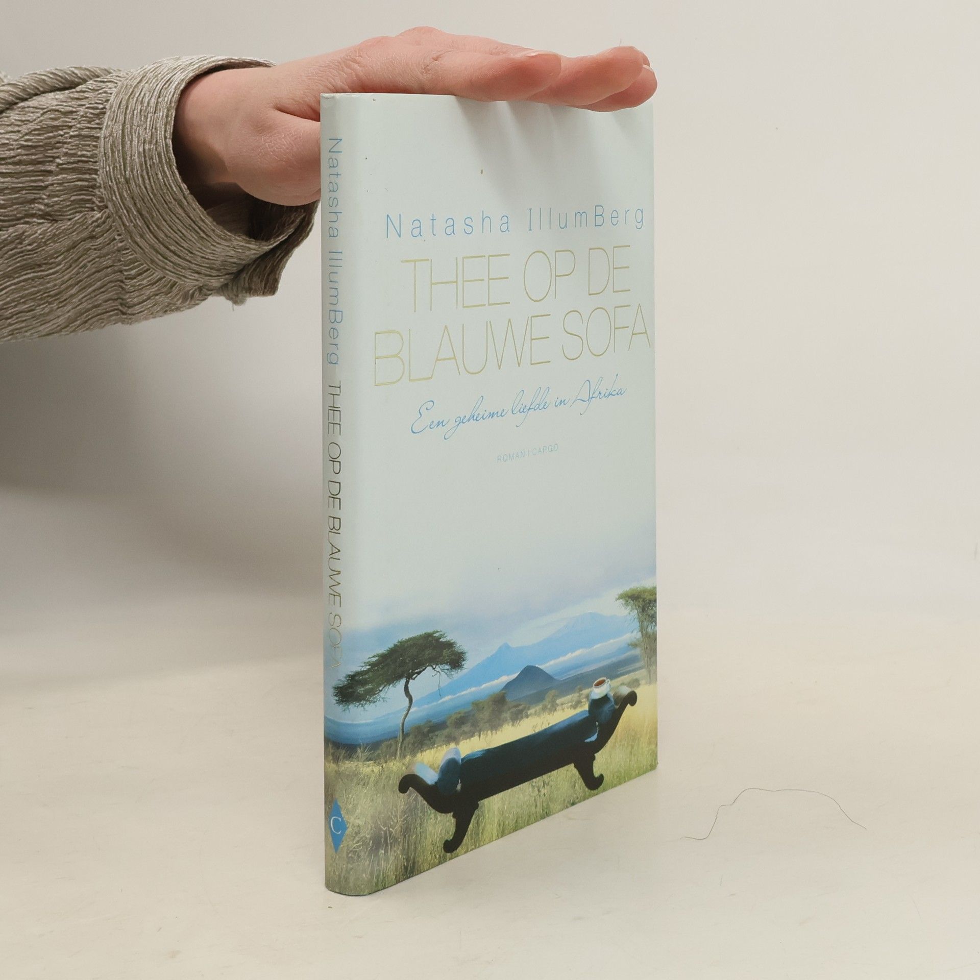 Natasha IllumBerg Thee op de blauwe sofa