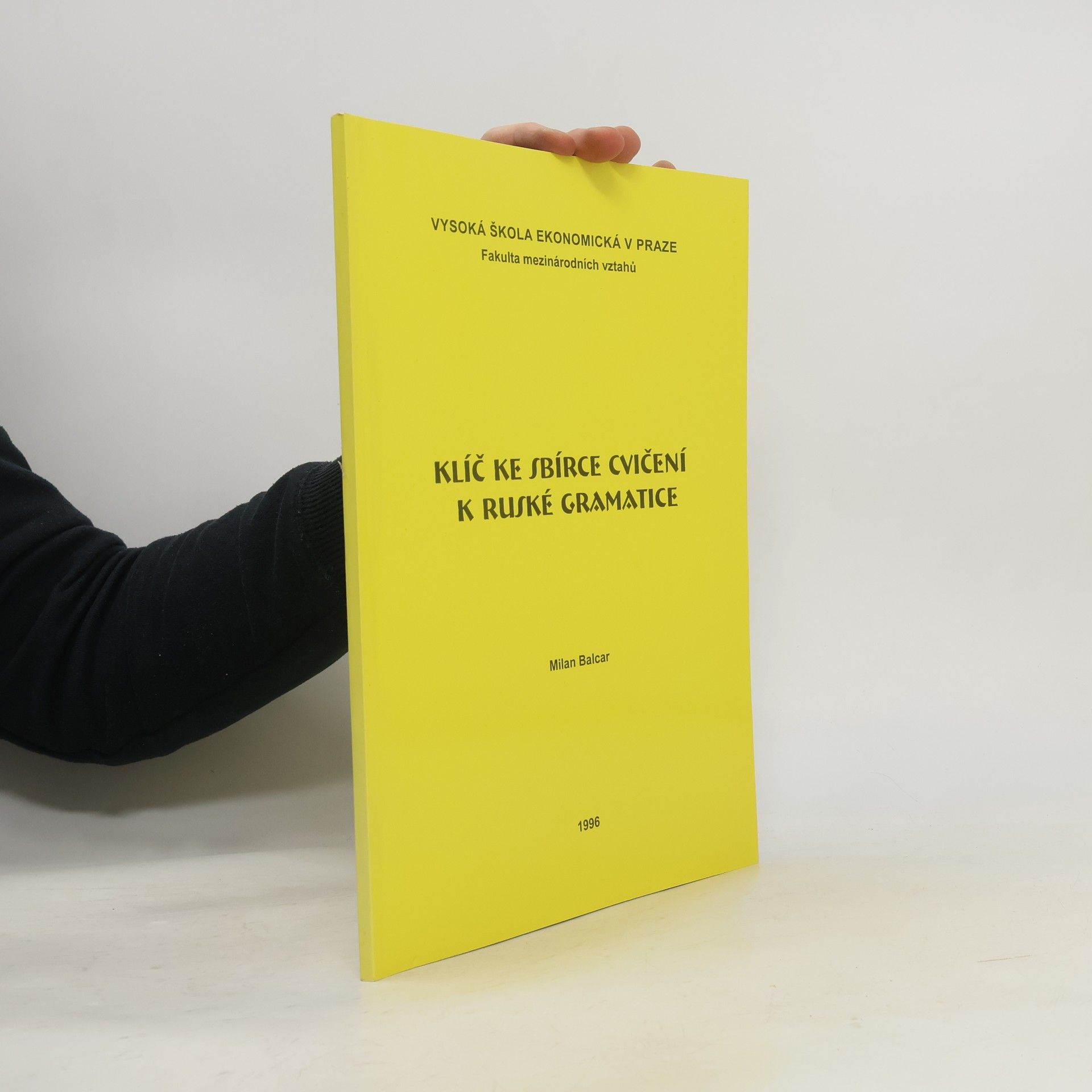Milan Balcar Klíč ke Sbírce cvičení k ruské gramatice