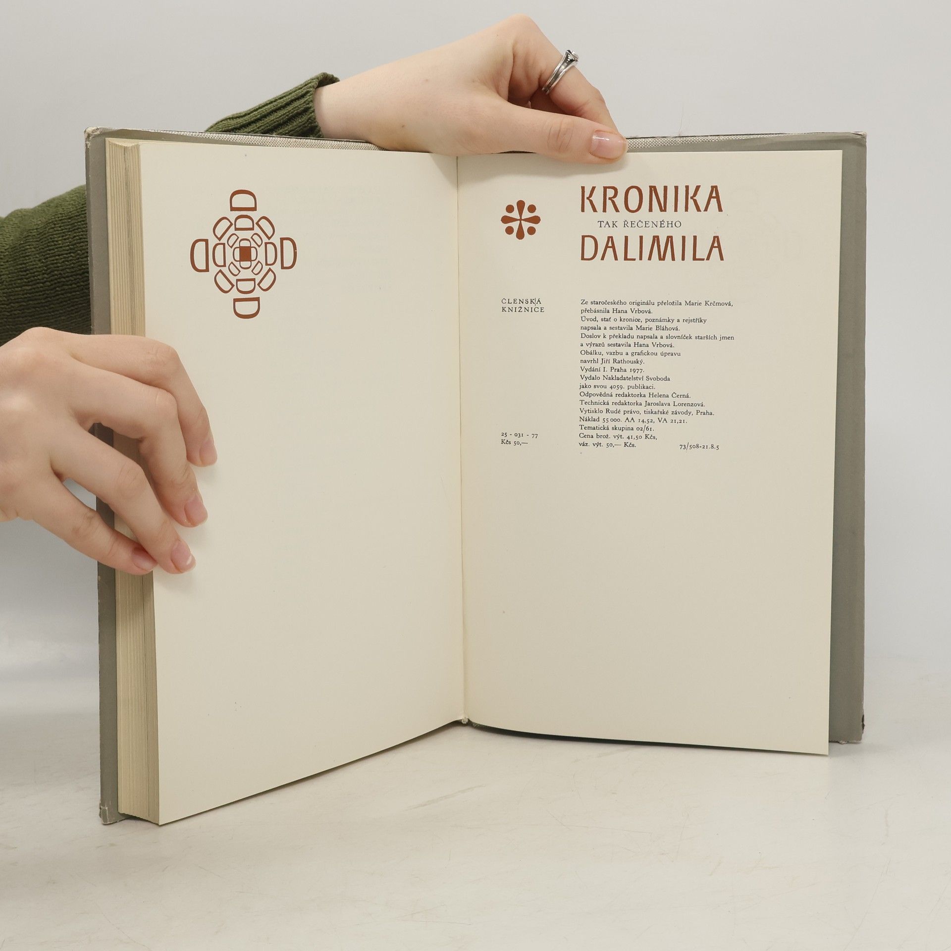 Hana Vrbová Kronika tak řečeného Dalimila