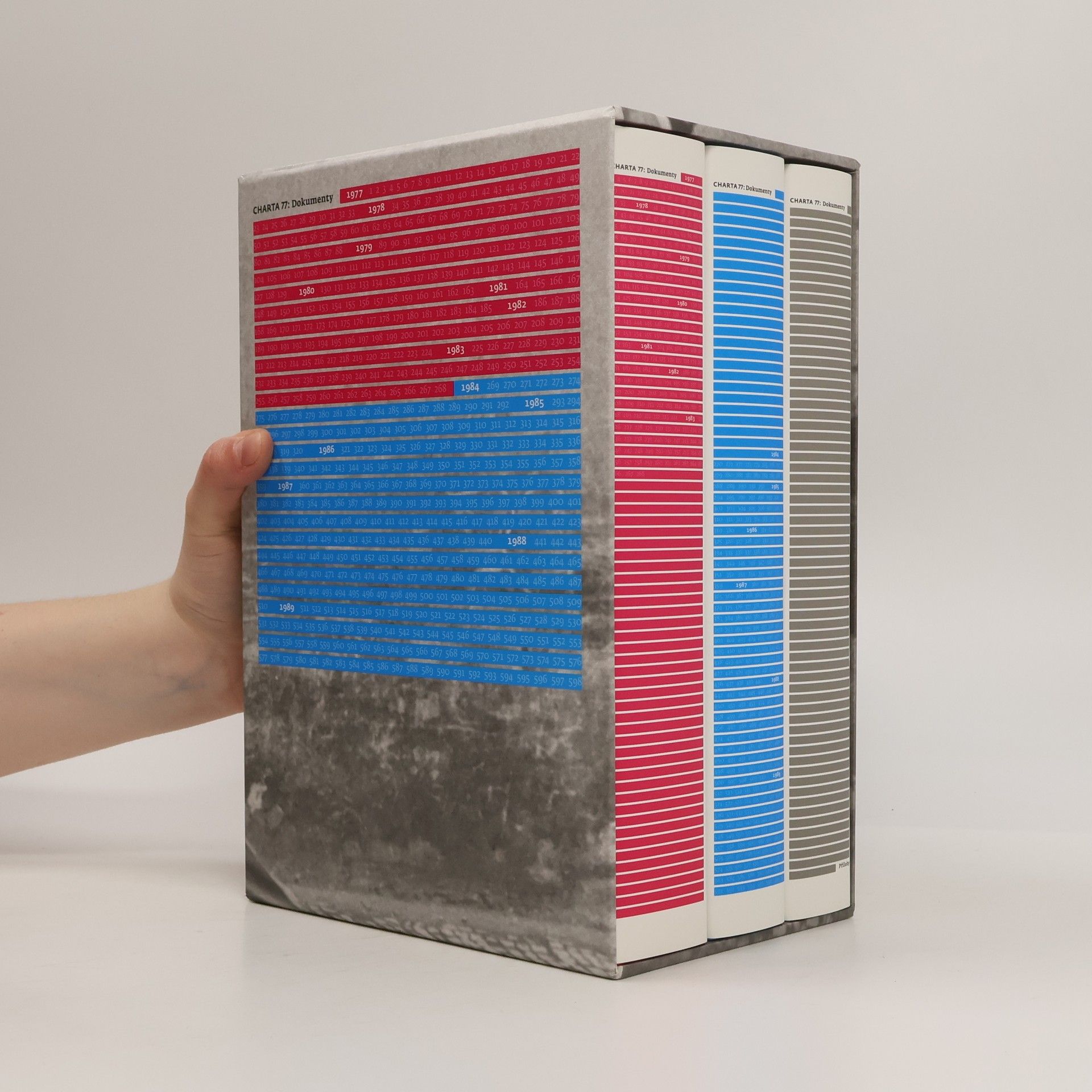 Blanka Císařovská Charta 77 : dokumenty 1977-1983 , 1984-1989 + Přílohy (3 svazky v boxu, komplet)