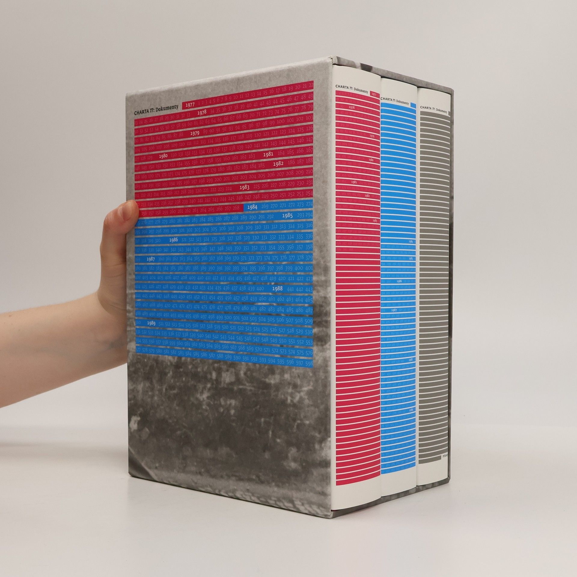 Blanka Císařovská Charta 77 : dokumenty 1977-1983 , 1984-1989 + Přílohy (3 svazky v boxu, komplet)