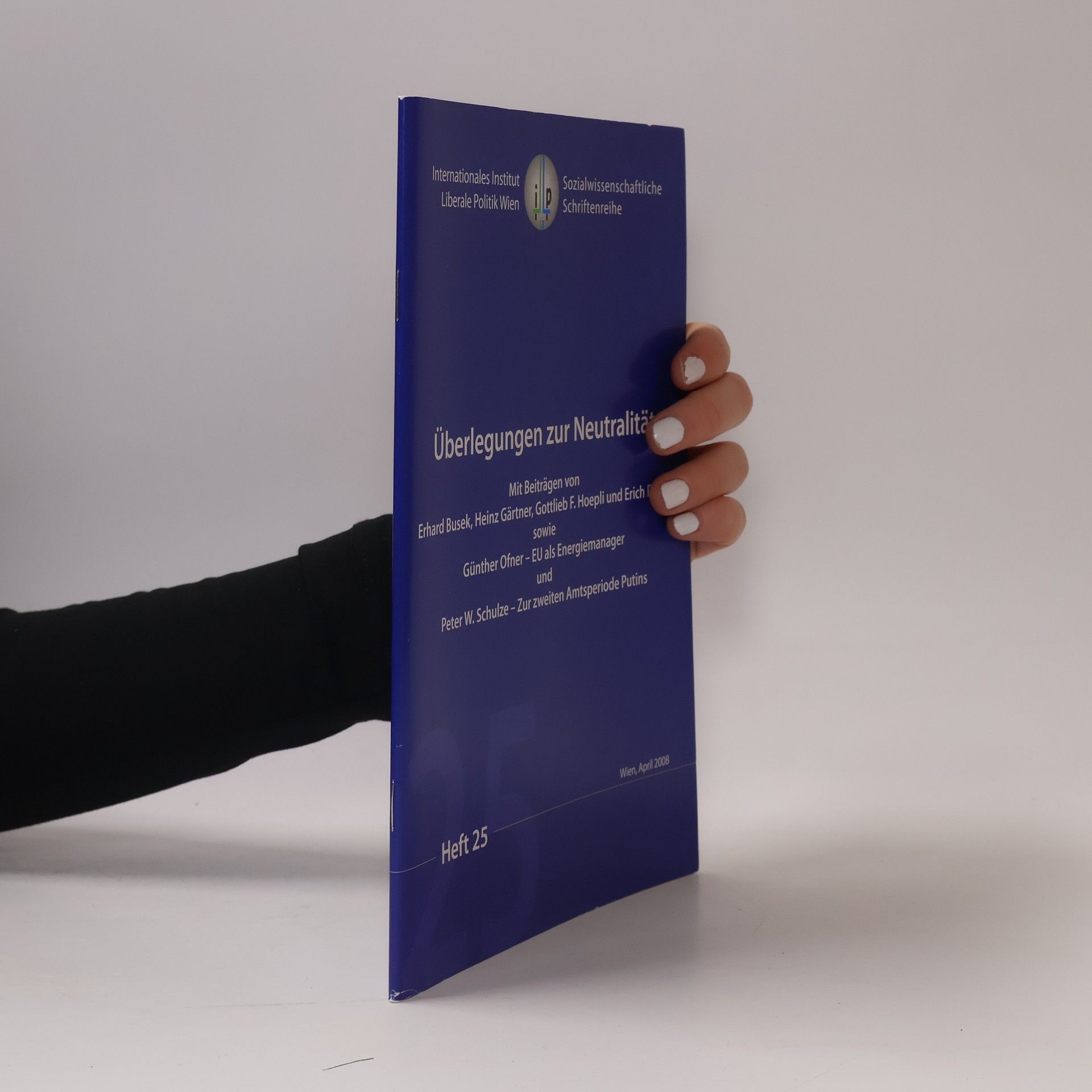 Sozialwissenschaftliche Schriftenreihe - 25: Überlegungen zur Neutralität