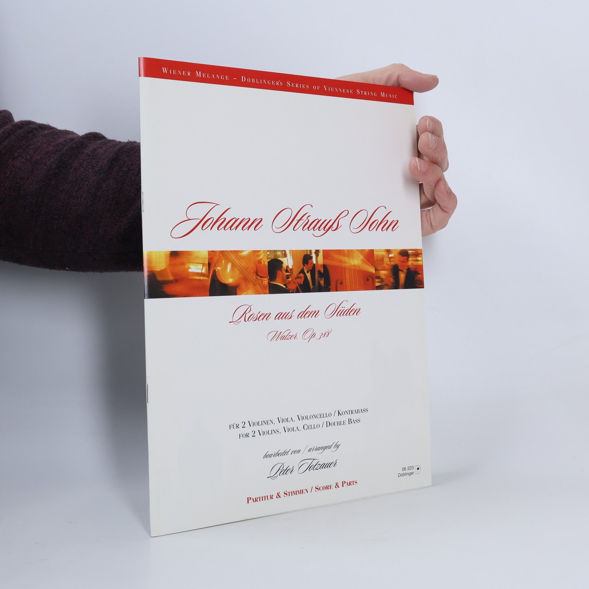 Rosen aus dem Süden Op 388. Violine, Viola, Violoncello, Kontrabass