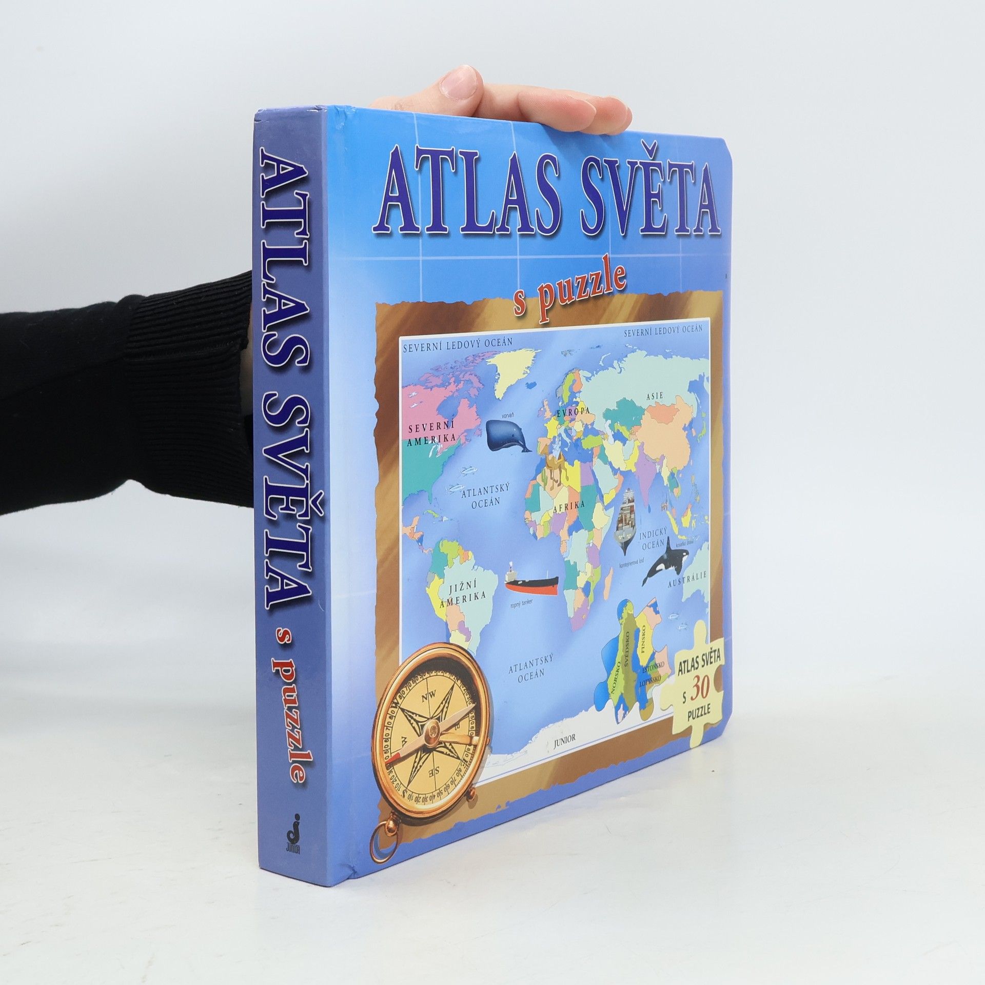 Kolektiv autorů Atlas světa s puzzle