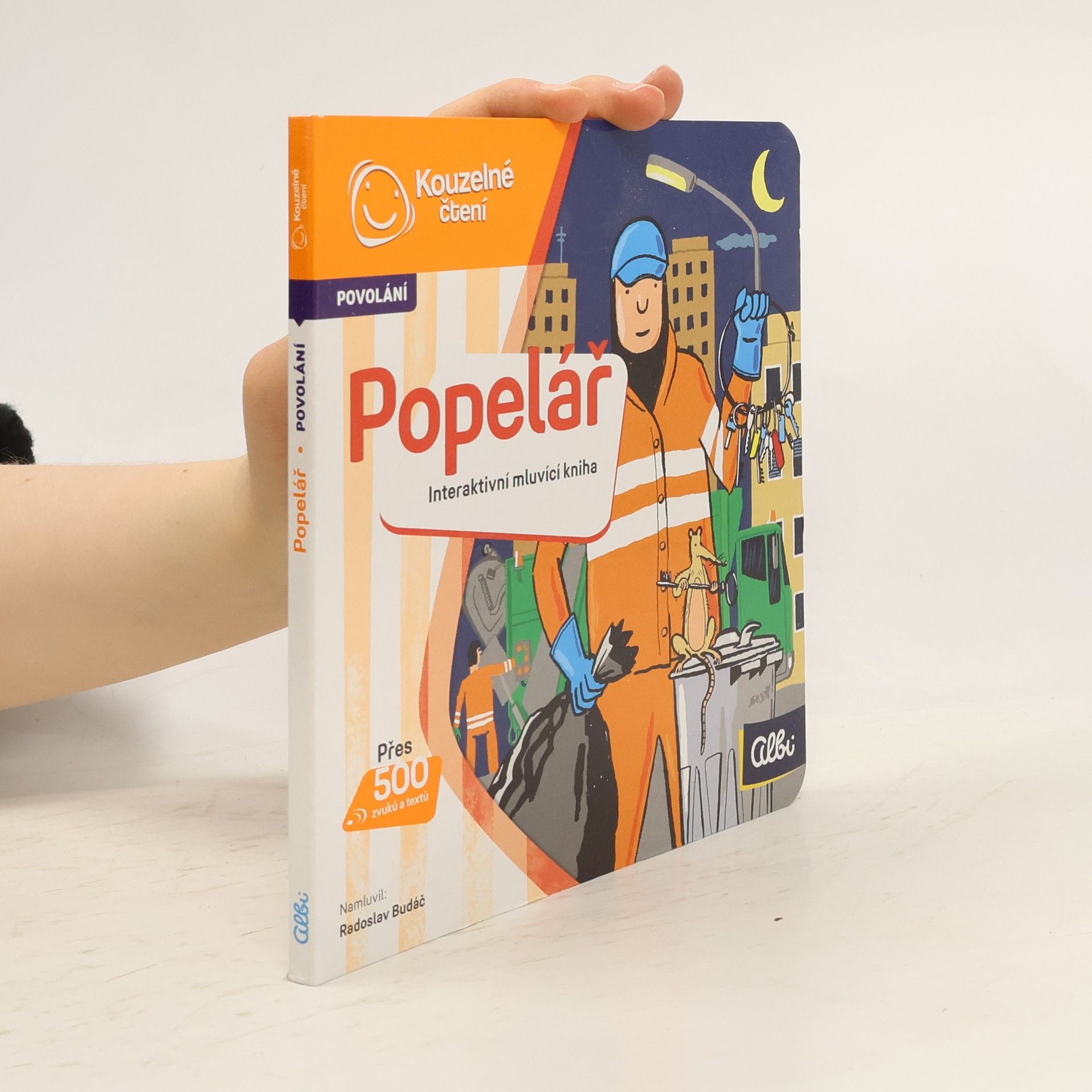 Jan Laštovička Popelář. Interaktivní mluvící kniha