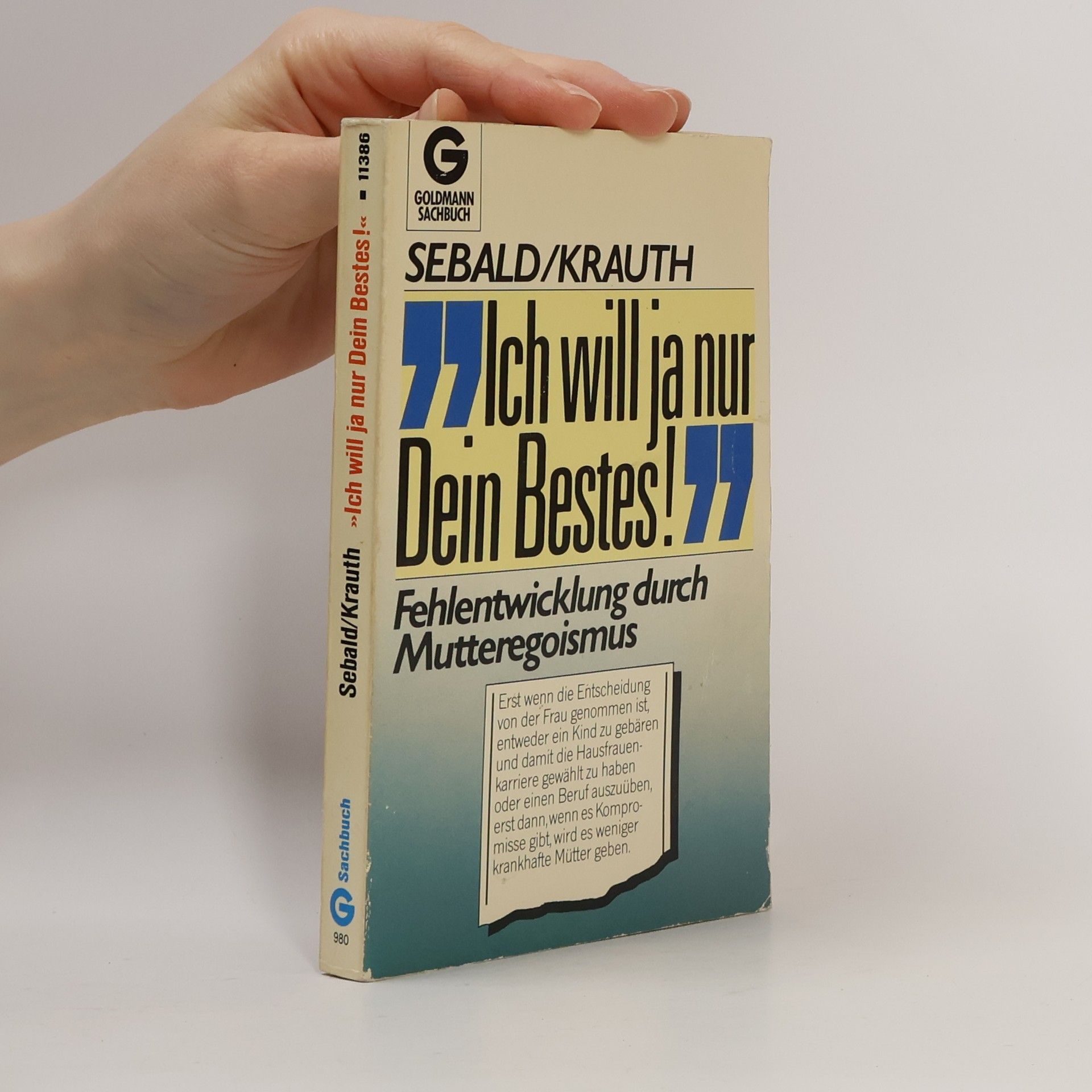 Hans Sebald Ich will ja nur dein Bestes!