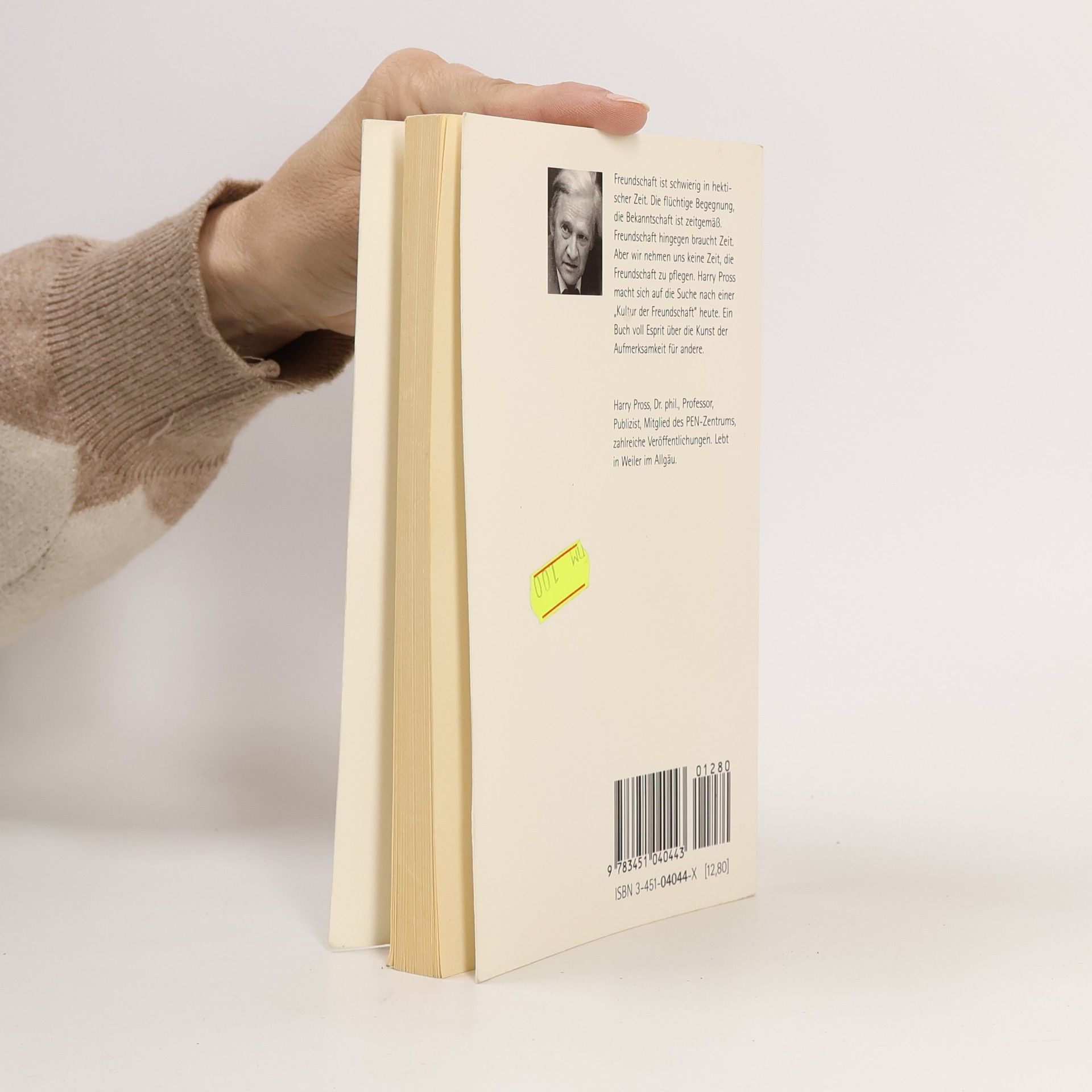 Harry Pross Buch der Freundschaft