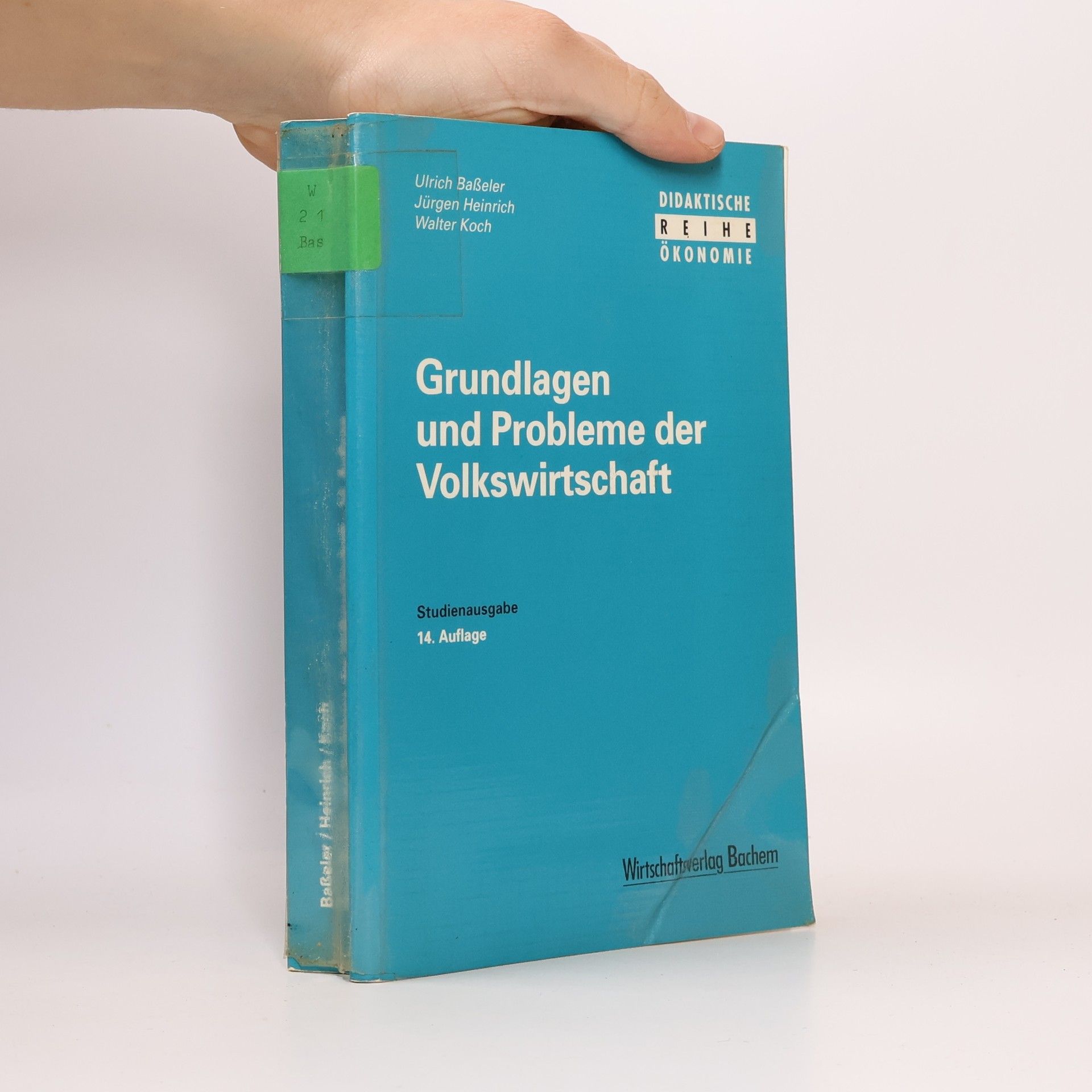 Ulrich Baßeler Grundlagen und Probleme der Volkswirtschaft