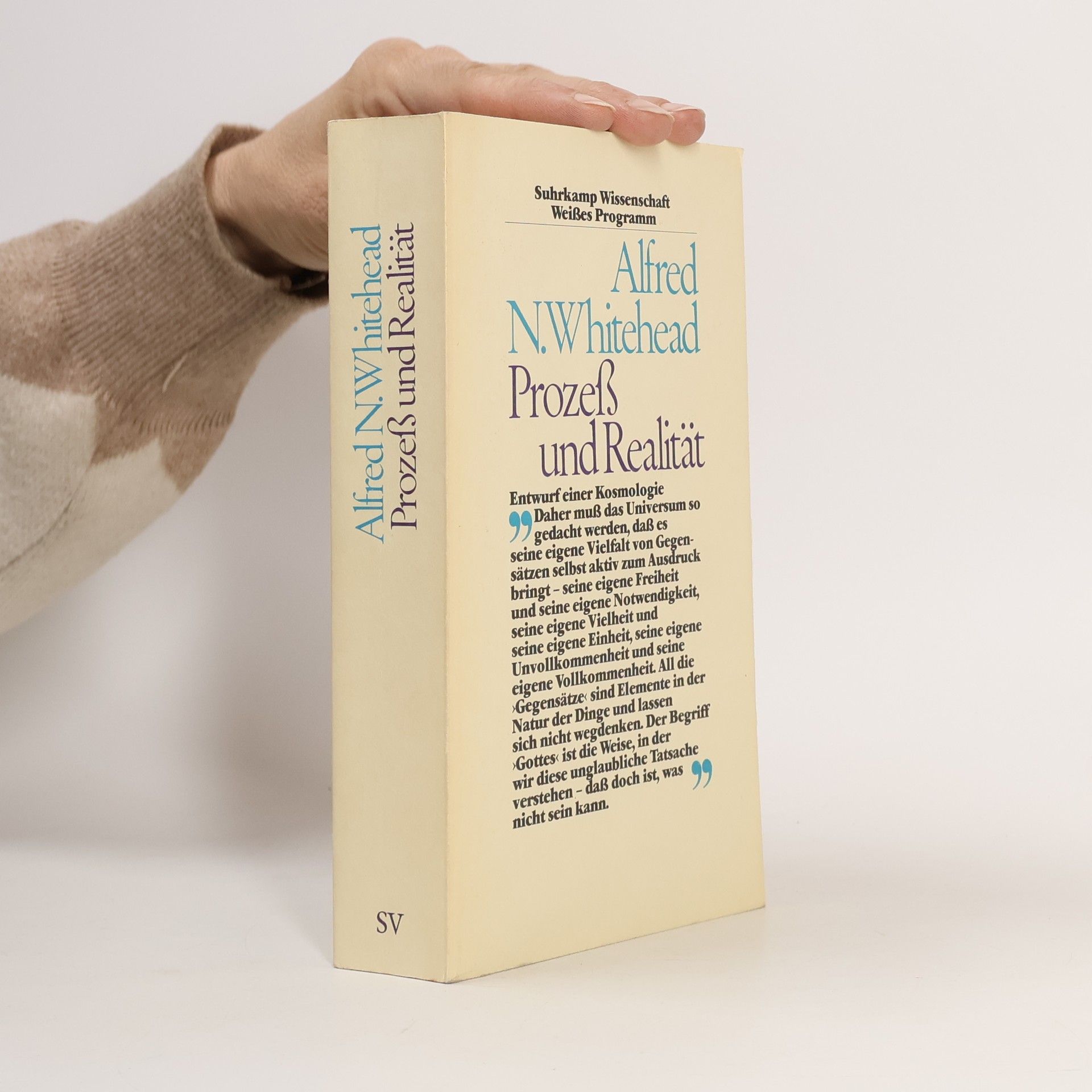 Alfred North Whitehead Prozess und Realität