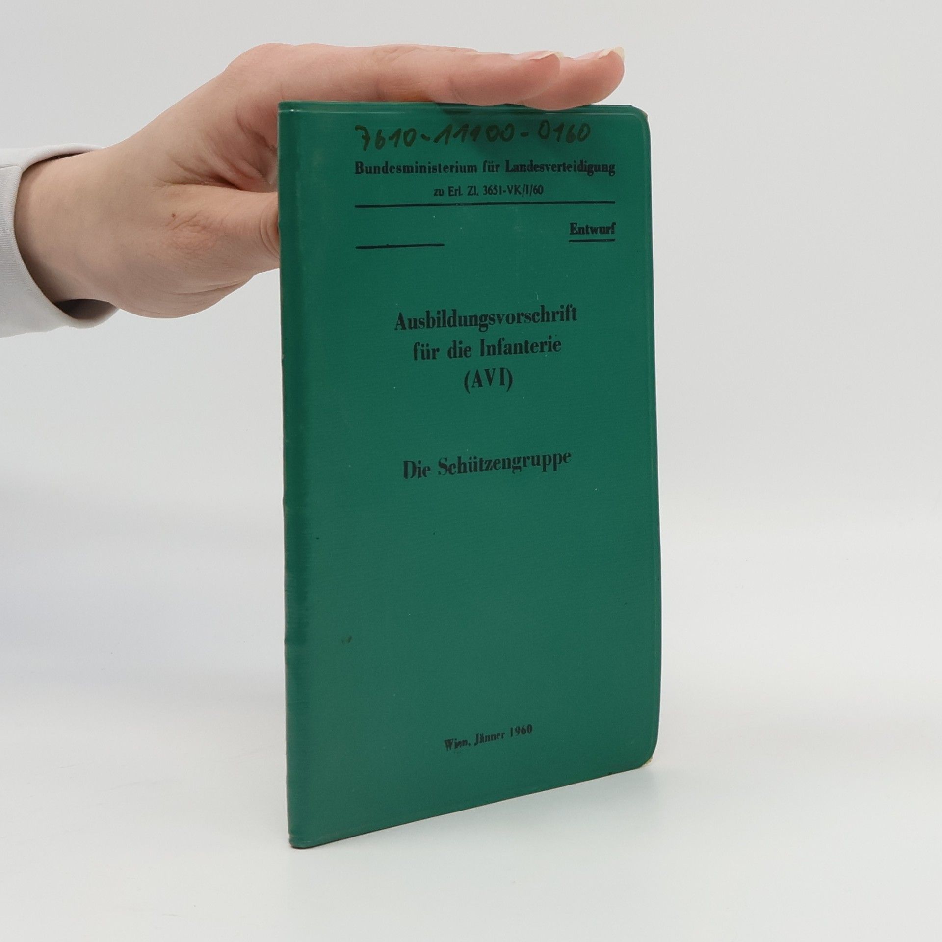 Auteurscollectief Ausbildungsvorschrift für die Infanterie