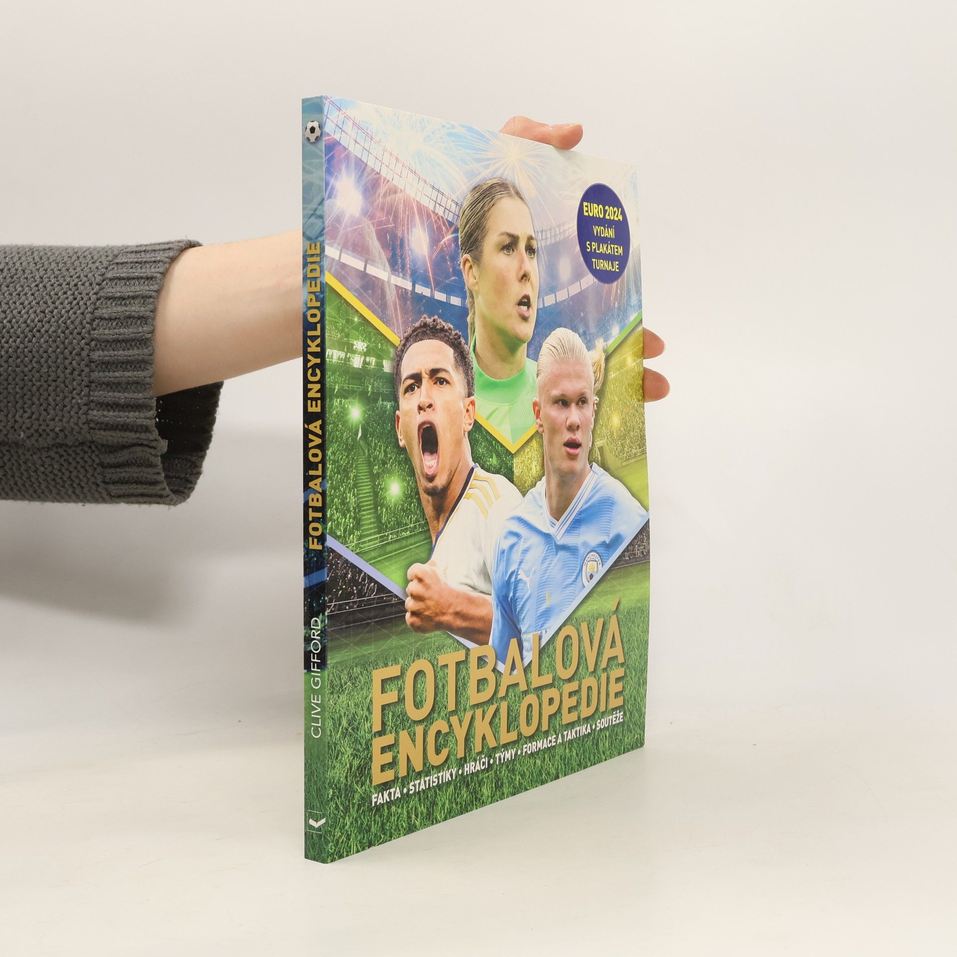 Clive Gifford Fotbalová encyklopedie EURO 2024 + plakát z turnaje