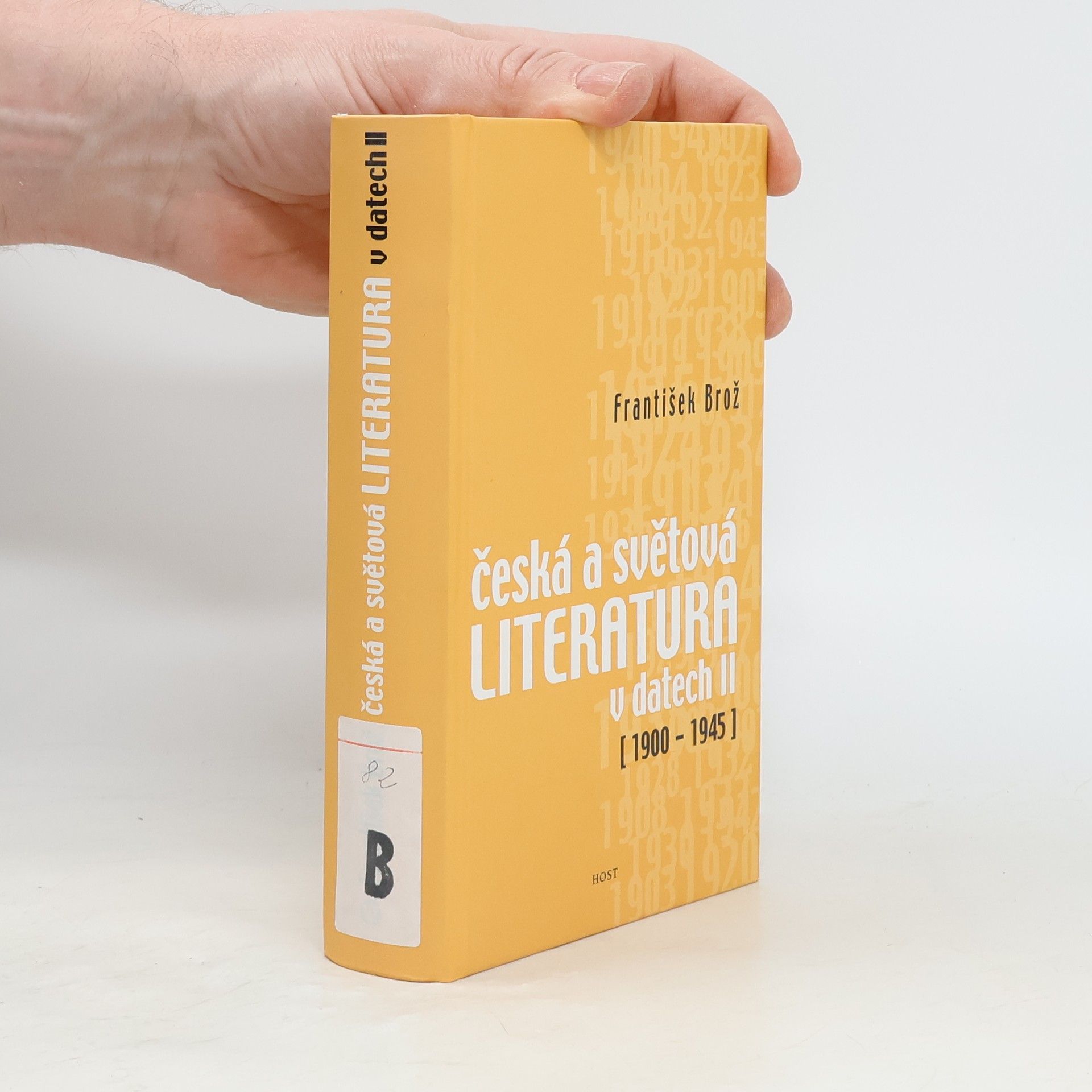 František Brož Česká a světová literatura v datech II (1900-1945)