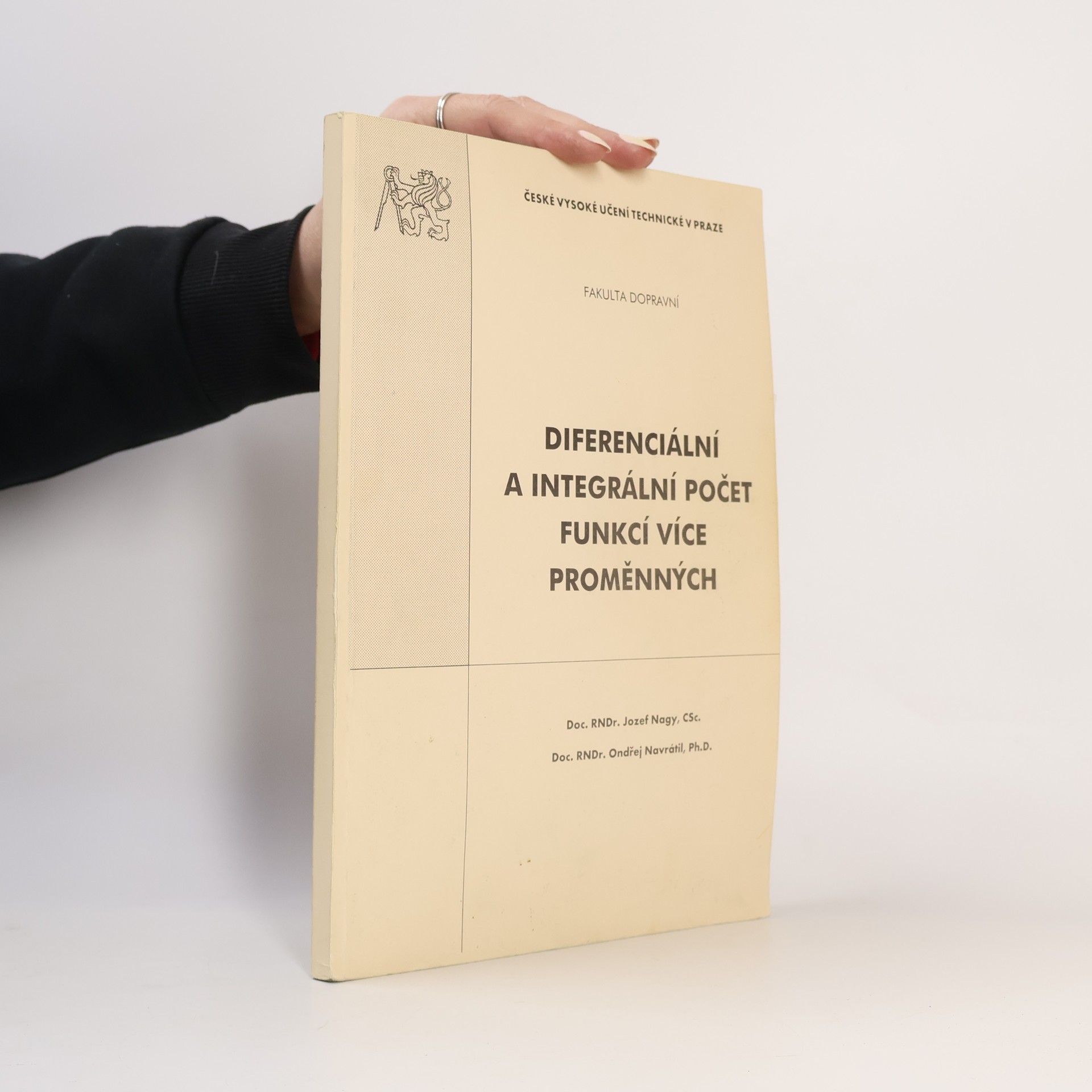 Jozef Nagy Diferenciální a integrální počet funkcí více proměnných