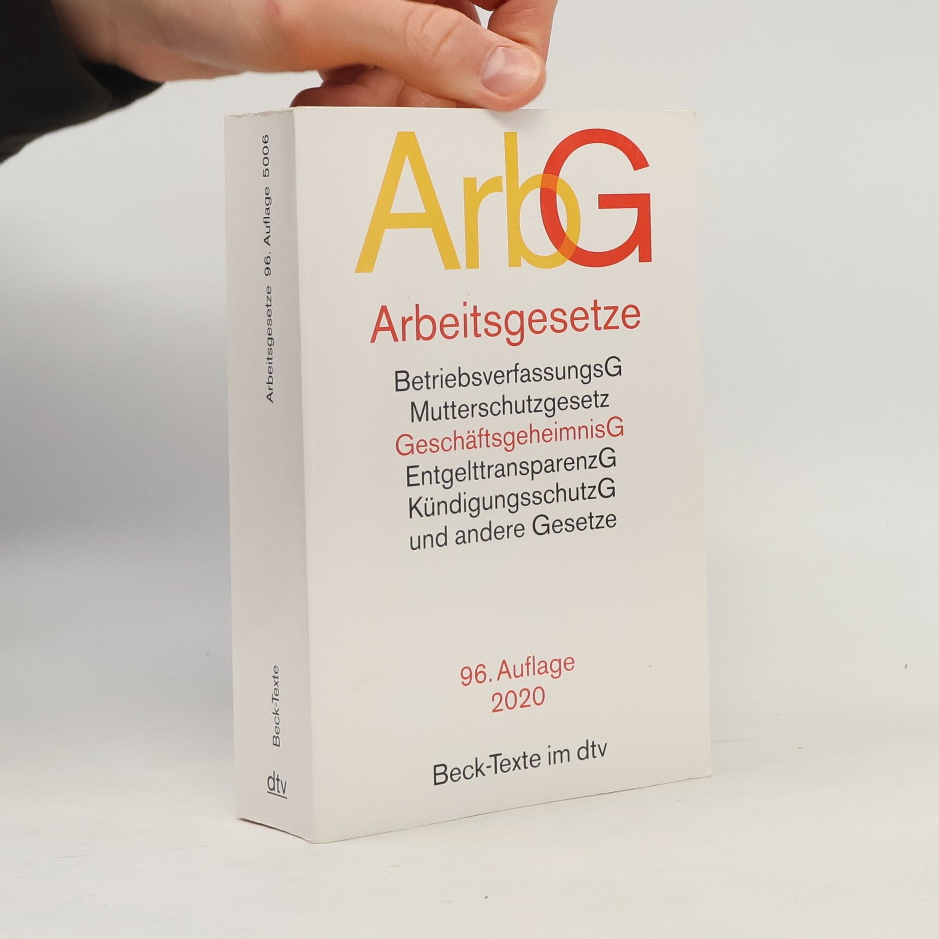 Various authors Arbeitsgesetze ArbG