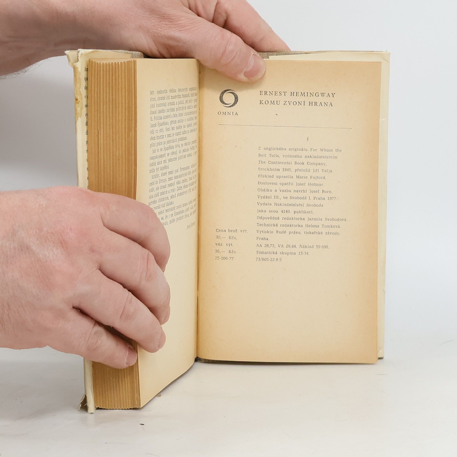 Ernest Hemingway Komu zvoní hrana